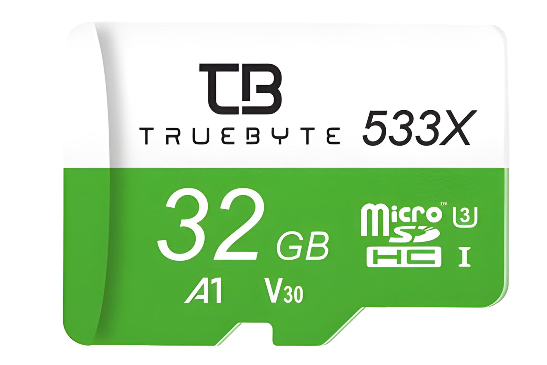 کارت حافظه تروبایت TRUEBYTE 533X microSDHC Class 10 UHS-I U3 32GB