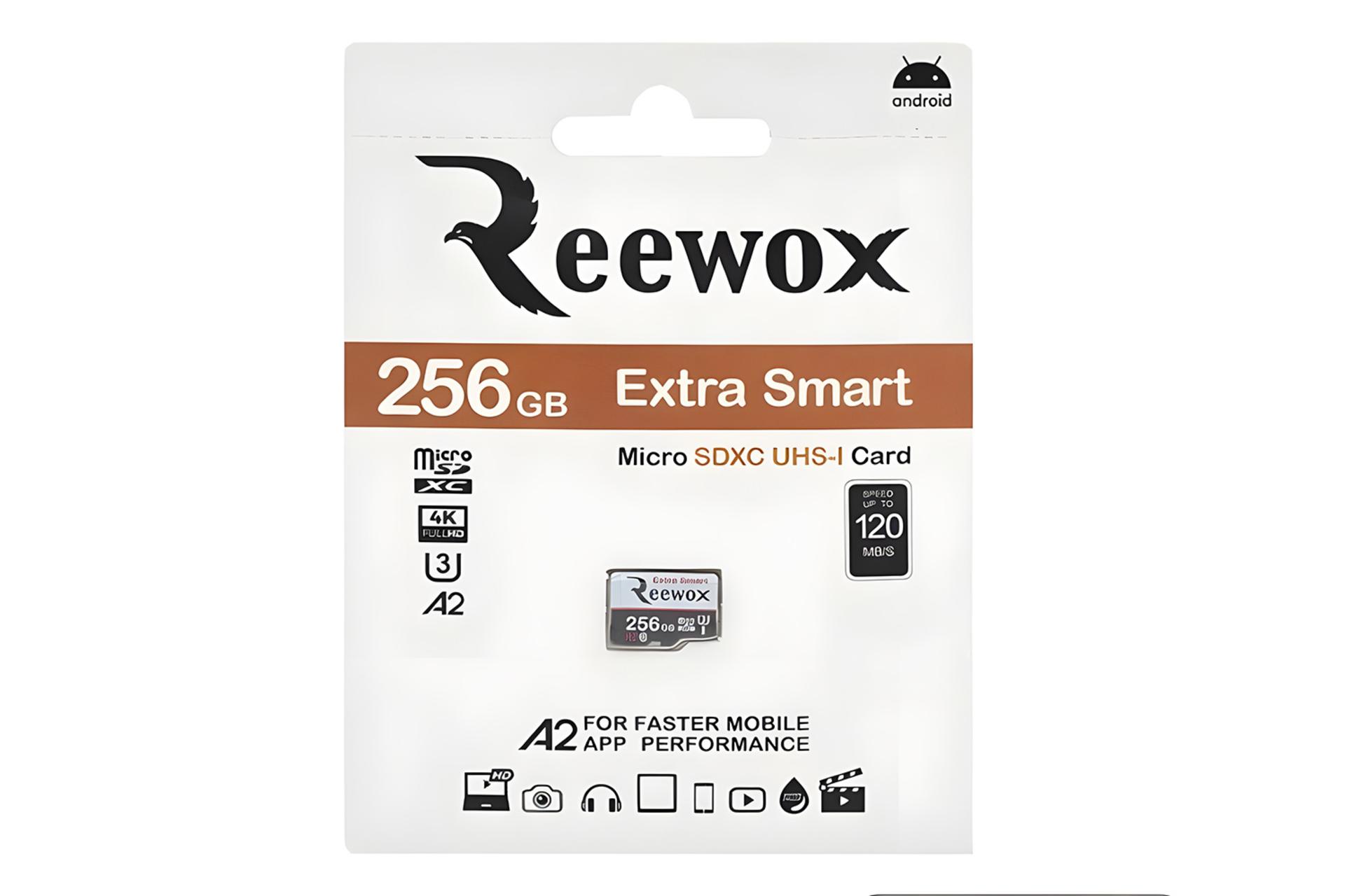 جعبه کارت حافظه ریووکس Reewox ExtraSmart microSDXC Class 10 UHS-I U3 256GB