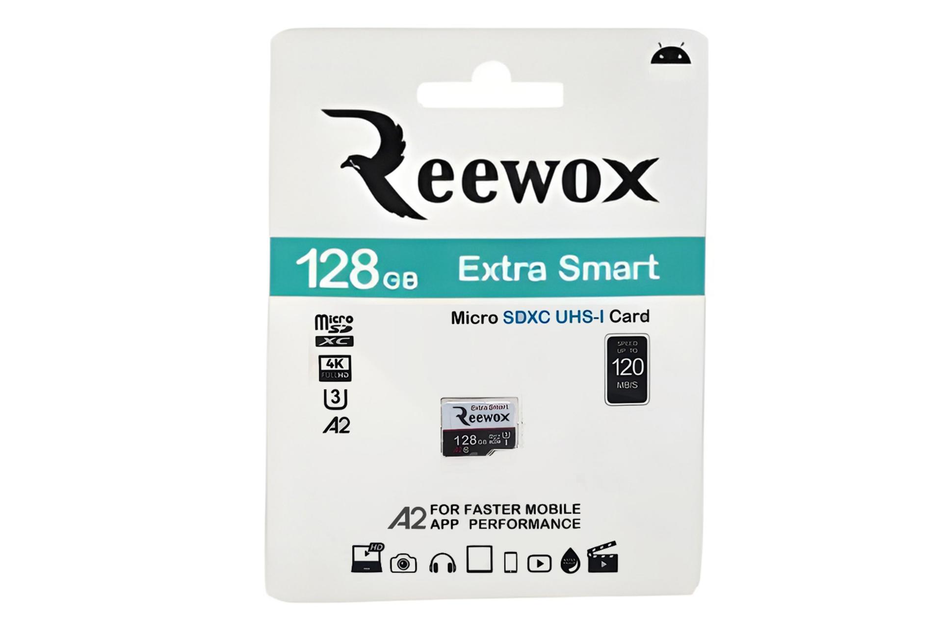 جعبه کارت حافظه ریووکس Reewox ExtraSmart microSDXC Class 10 UHS-I U3 128GB