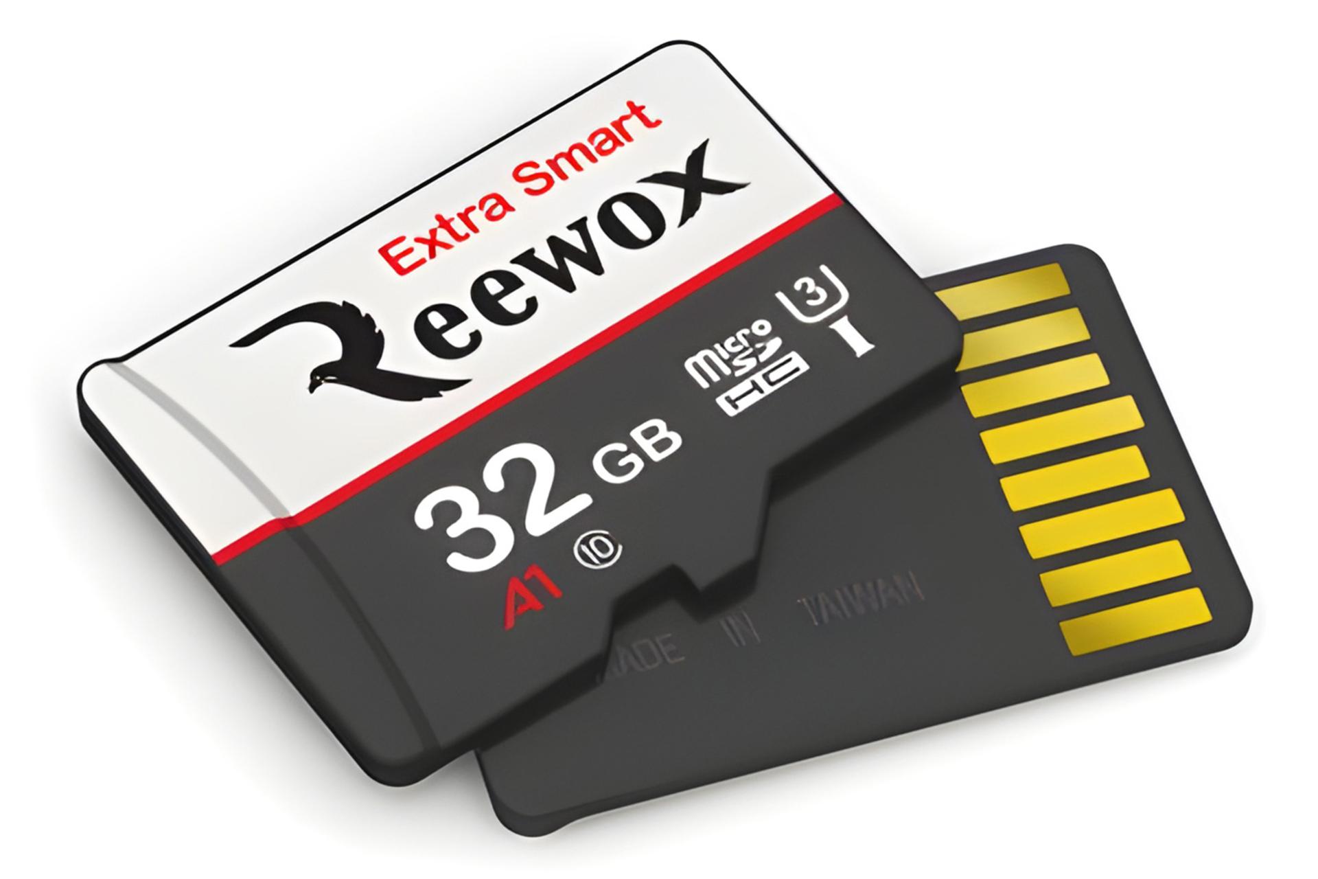 نمای کناری کارت حافظه ریووکس Reewox ExtraSmart microSDHC Class 10 UHS-I U3 32GB