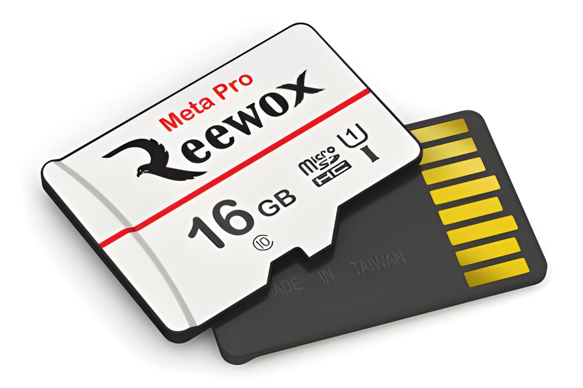 نمای کناری کارت حافظه ریووکس Reewox MetaPro microSDHC Class 10 UHS-I U1 16GB