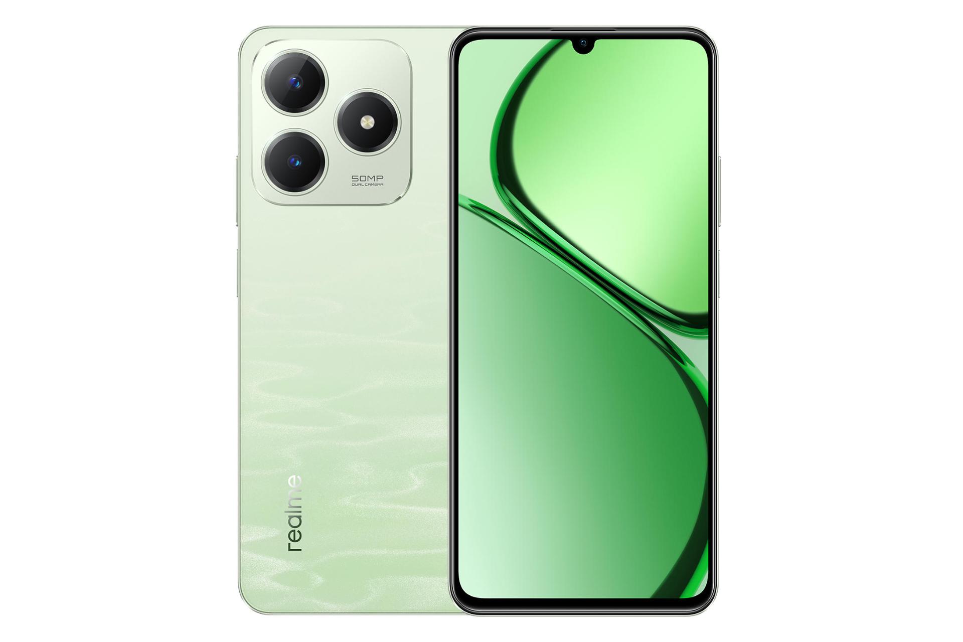 پنل جلو و پشت گوشی موبایل ریلمی Realme C63 سبز