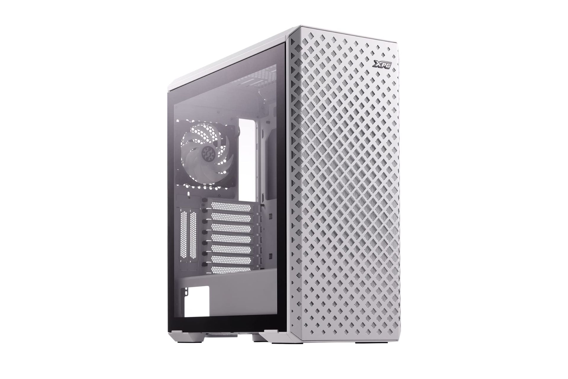 نمای جلو و سمت راست کیس ای دیتا XPG Defender Pro