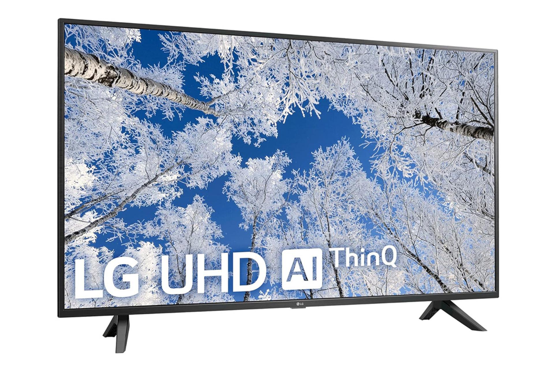 تلویزیون ال جی LG UQ7000 نمای چپ