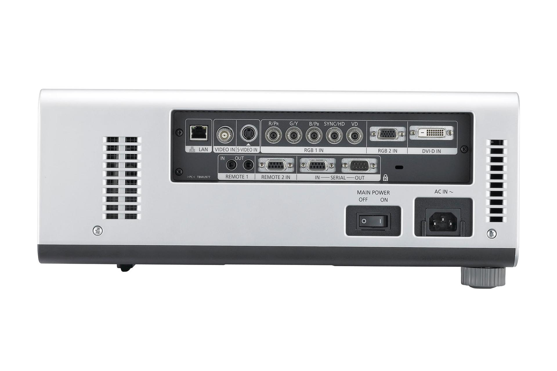 ویدیو پروژکتور پاناسونیک Panasonic PT-D6000E نمای درگاه ها