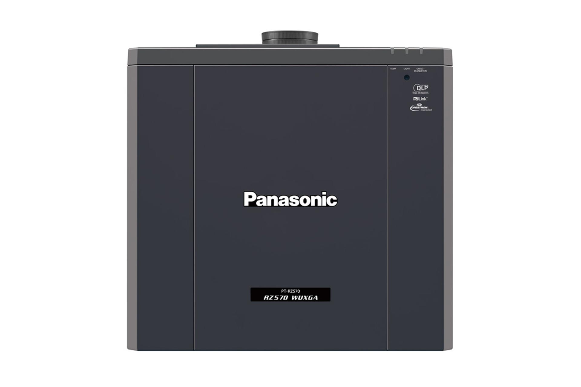ویدیو پروژکتور پاناسونیک Panasonic PT-RZ570 نمای بالا رنگ مشکی