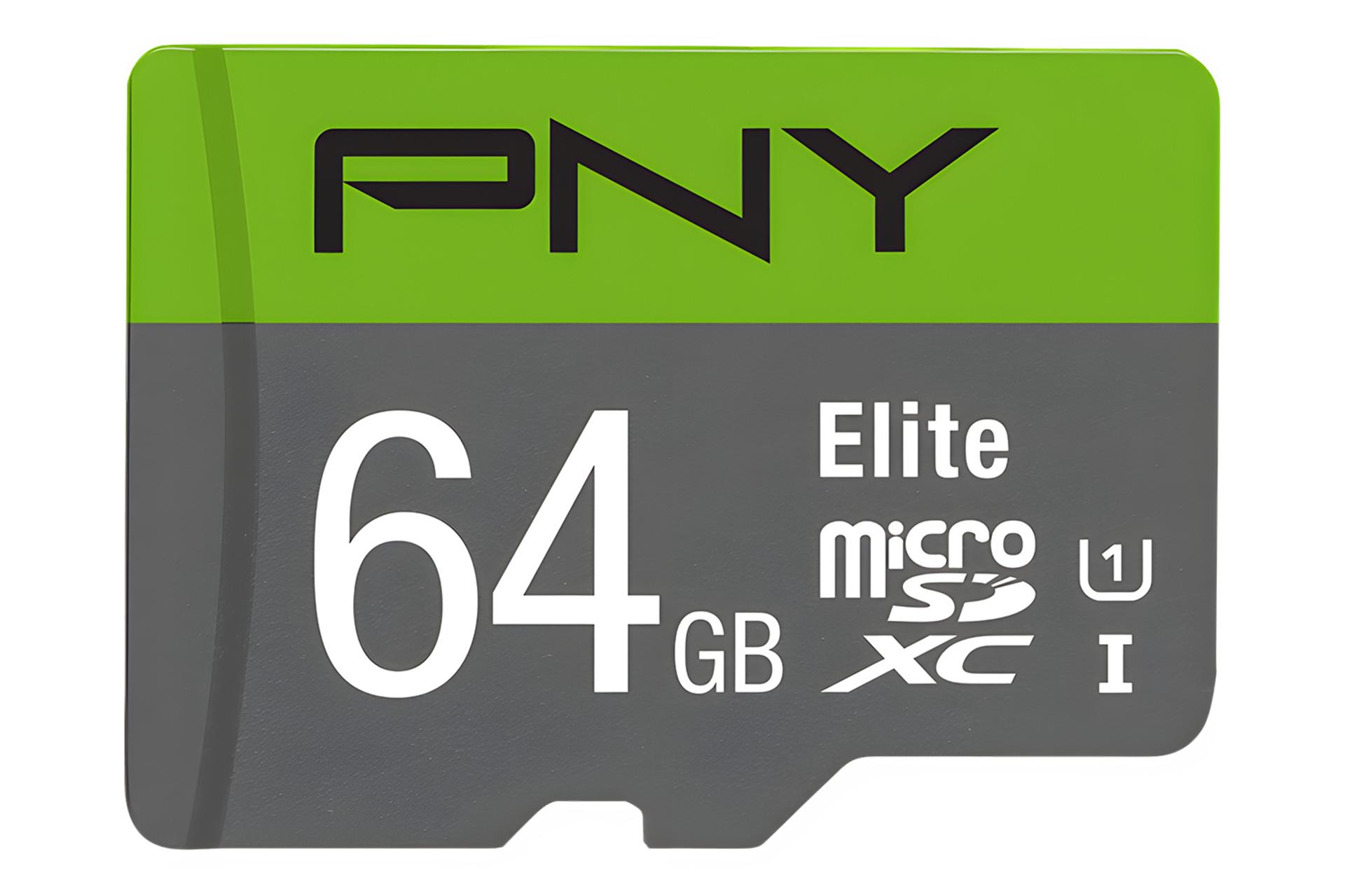 کارت حافظه پی ان وای PNY Elite microSDXC Class 10 UHS-I U1 64GB