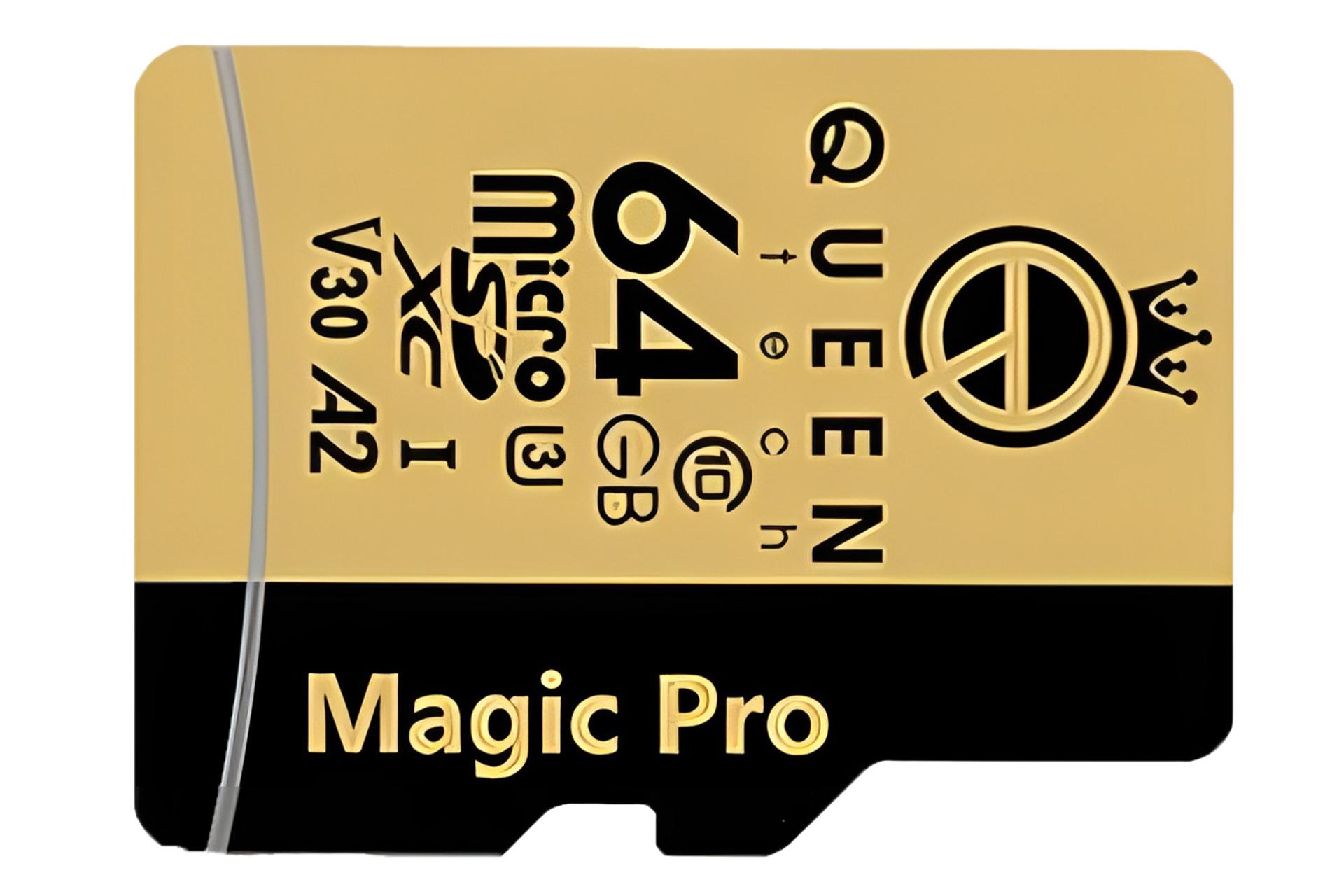 کارت حافظه کوئین تک Queen Tech Magic Pro microSDXC Class 10 UHS-I U3 64GB