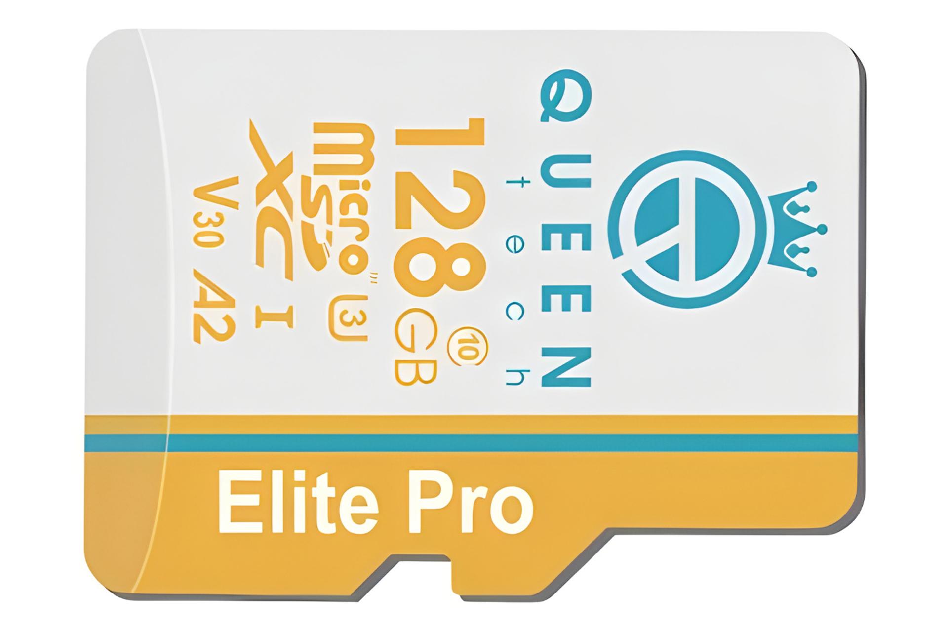 کارت حافظه کوئین تک Queen Tech Elite Pro microSDXC Class 10 UHS-I U3 128GB