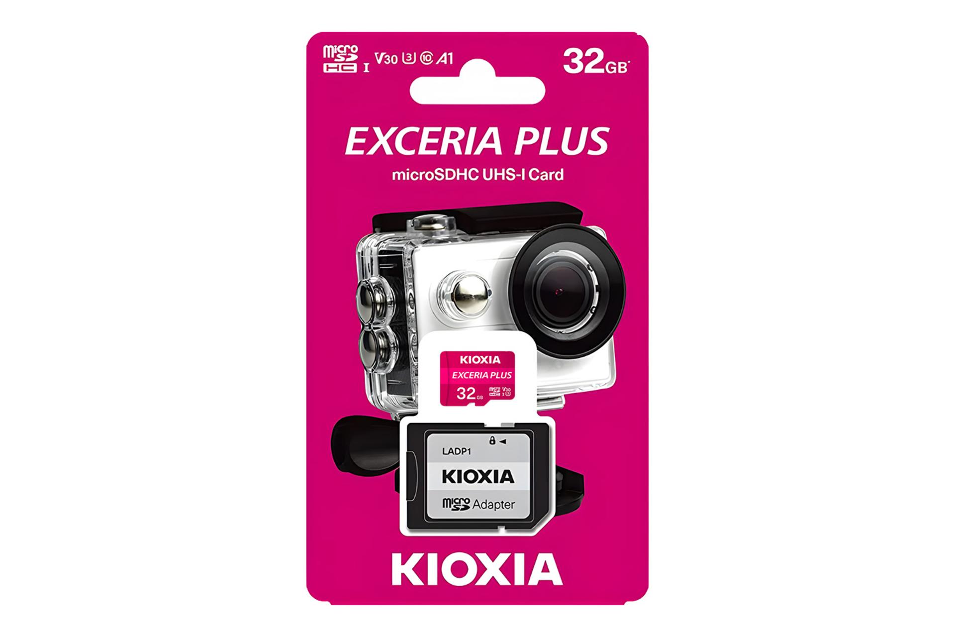 جعبه کارت حافظه کیوکسیا KIOXIA EXCERIA PLUS microSDHC Class 10 UHS-I U3 32GB