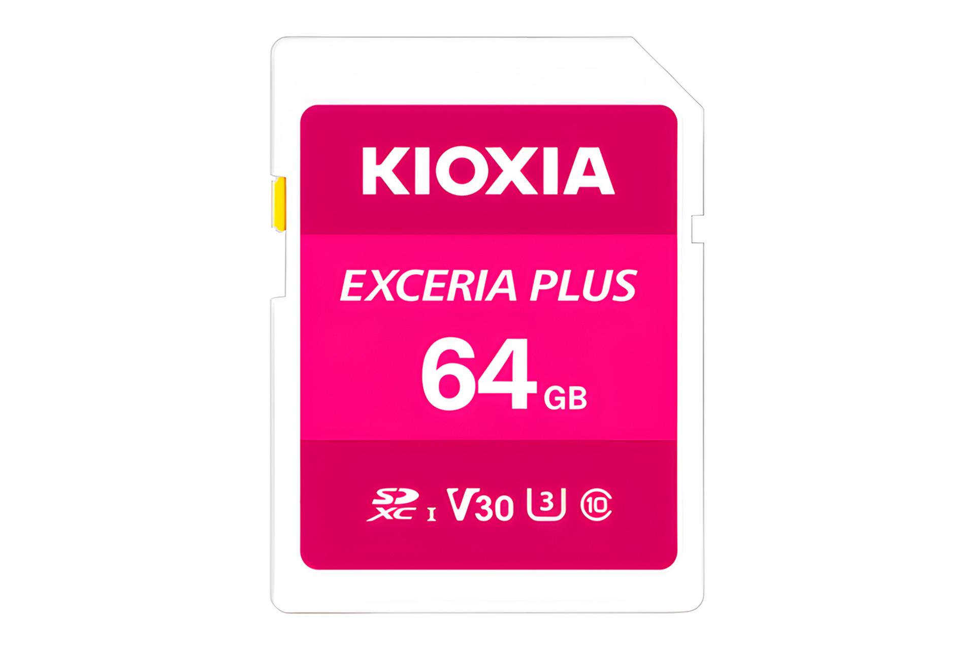 کارت حافظه کیوکسیا KIOXIA EXCERIA PLUS SDXC Class 10 UHS-I U3 64GB