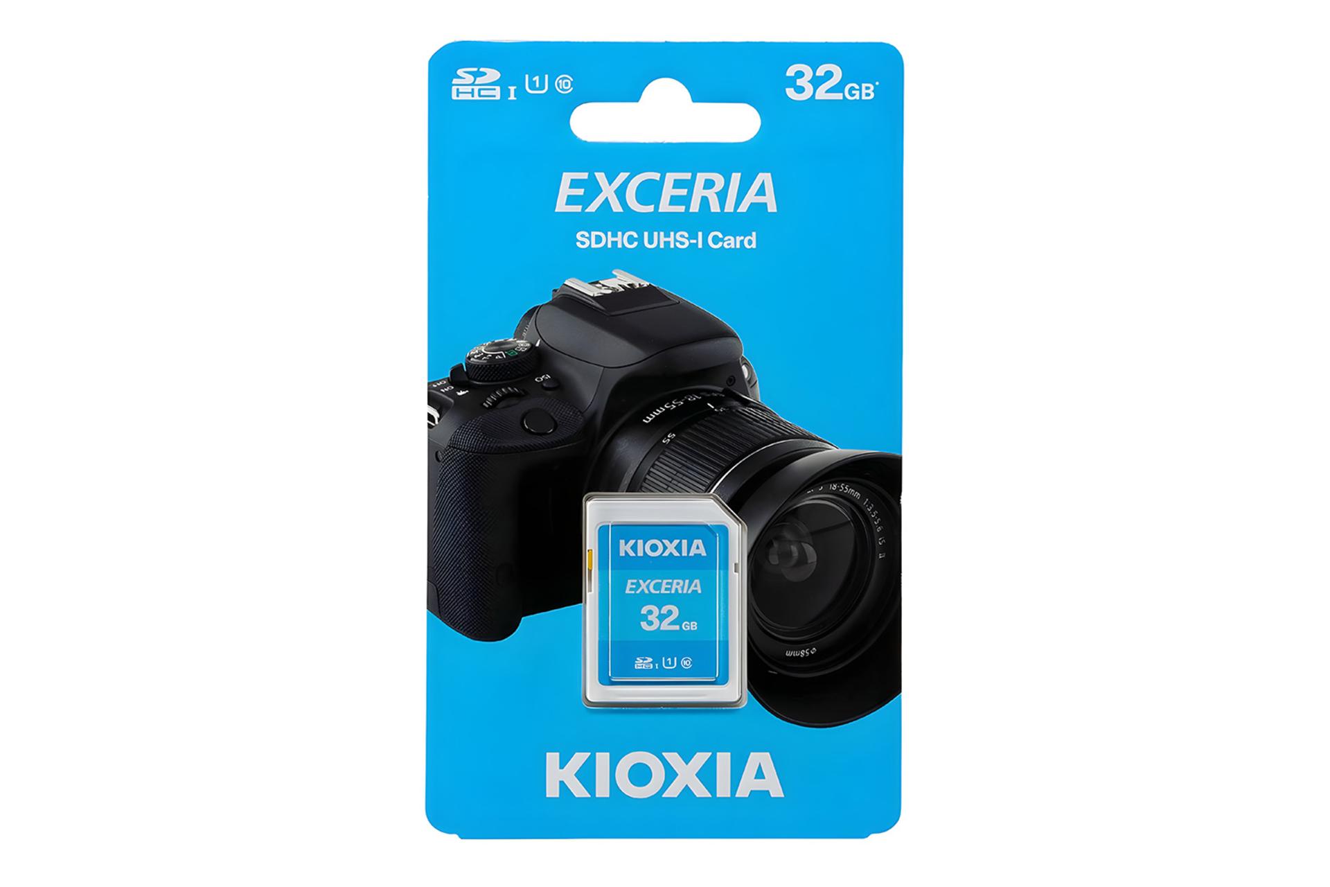 جعبه کارت حافظه کیوکسیا KIOXIA EXCERIA SDHC Class 10 UHS-I U1 32GB