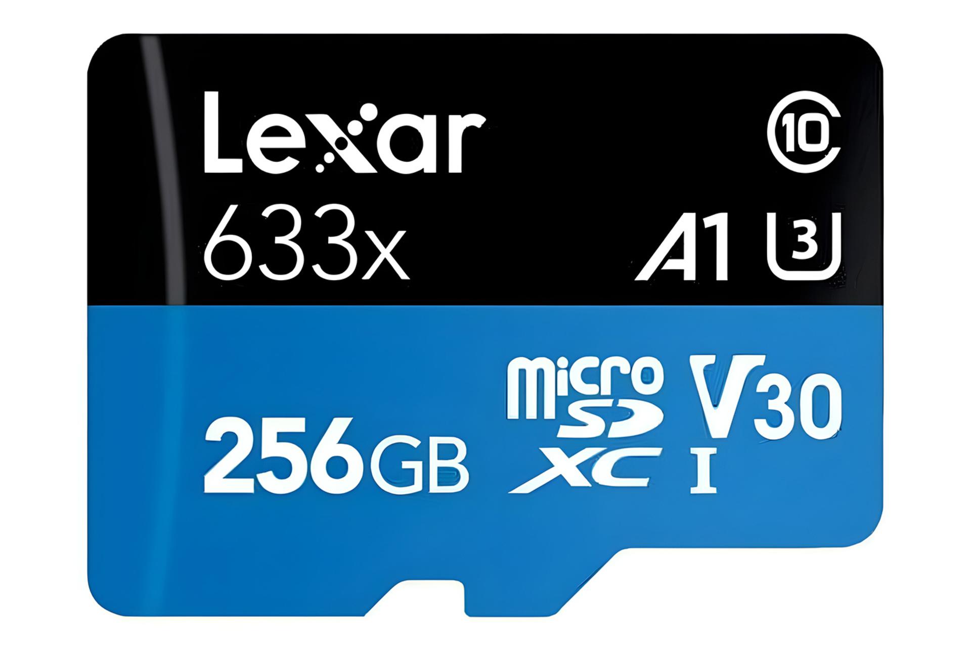 کارت حافظه لکسار Lexar BLUE microSDXC Class 10 UHS-I U3 256GB