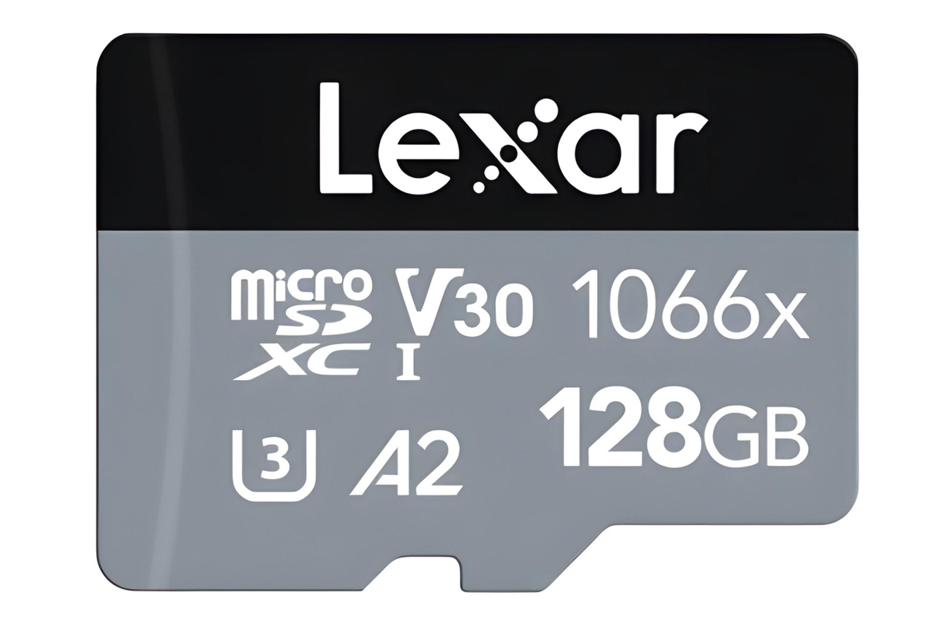 کارت حافظه لکسار Lexar SILVER microSDXC Class 10 UHS-I U3 128GB