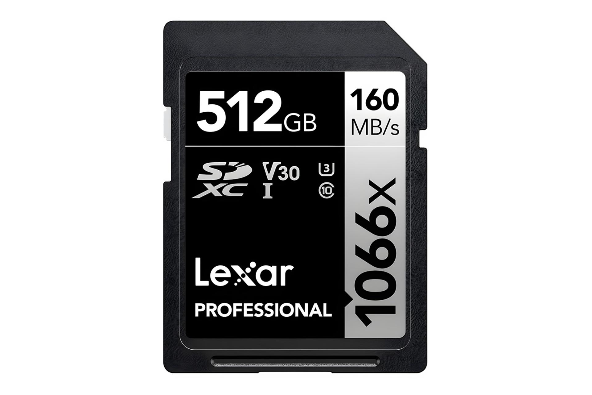 کارت حافظه لکسار Lexar SILVER SDXC Class 10 UHS-I U3 512GB