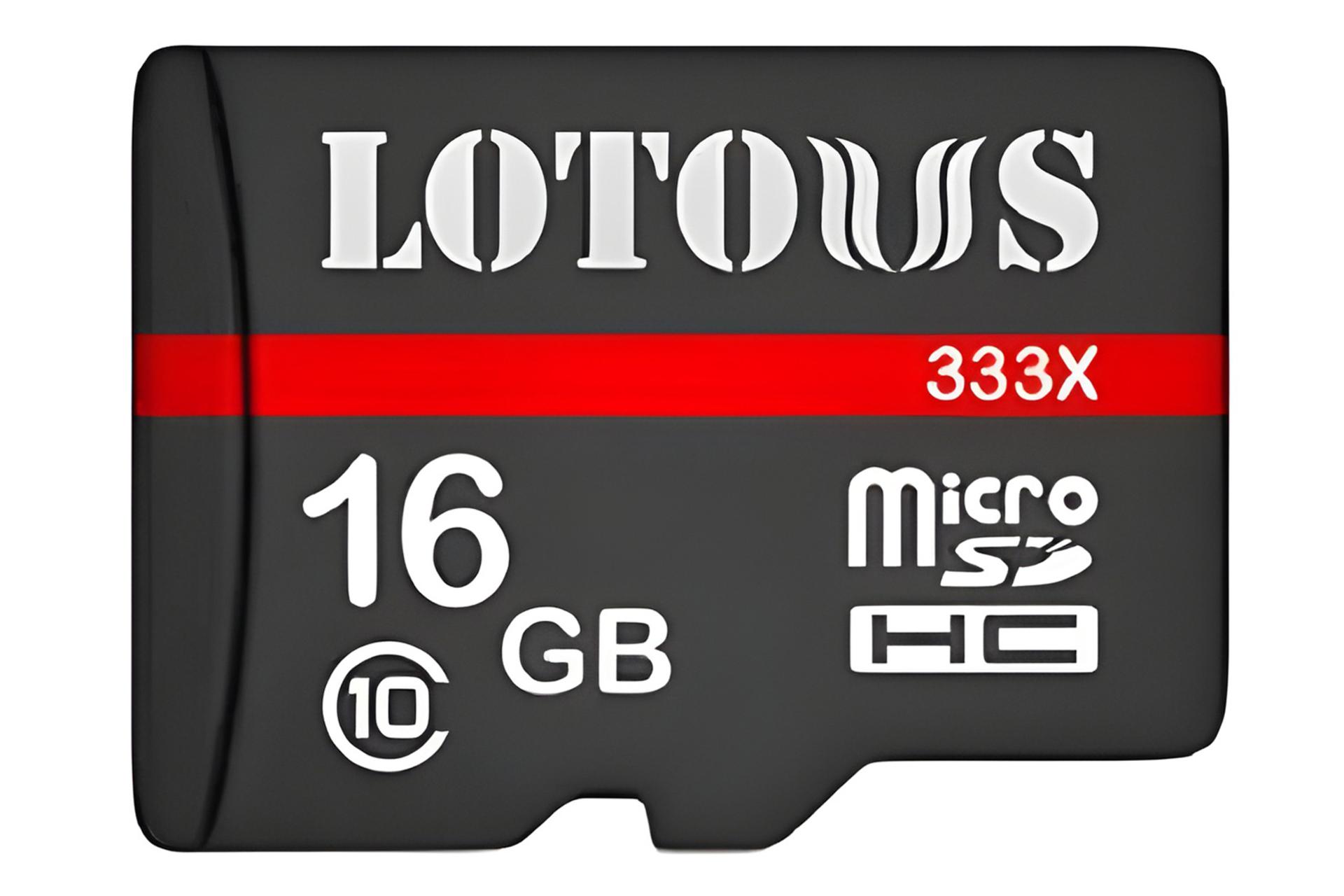 کارت حافظه لوتوس Lotous 333X microSDHC Class 10 UHS-I U1 16GB