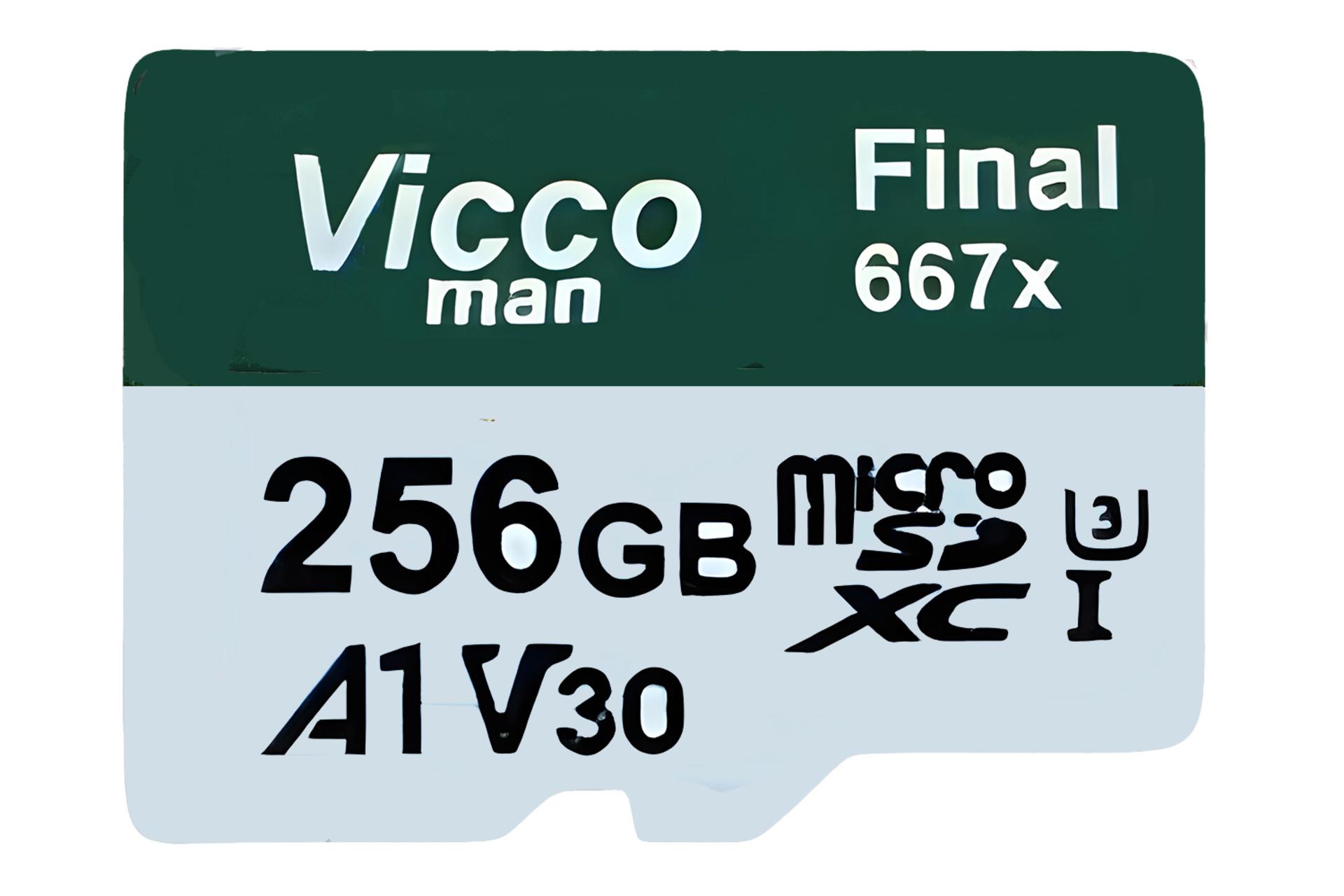 کارت حافظه ویکومن Viccoman Final 667X Plus microSDXC Class 10 UHS-I U3 256GB