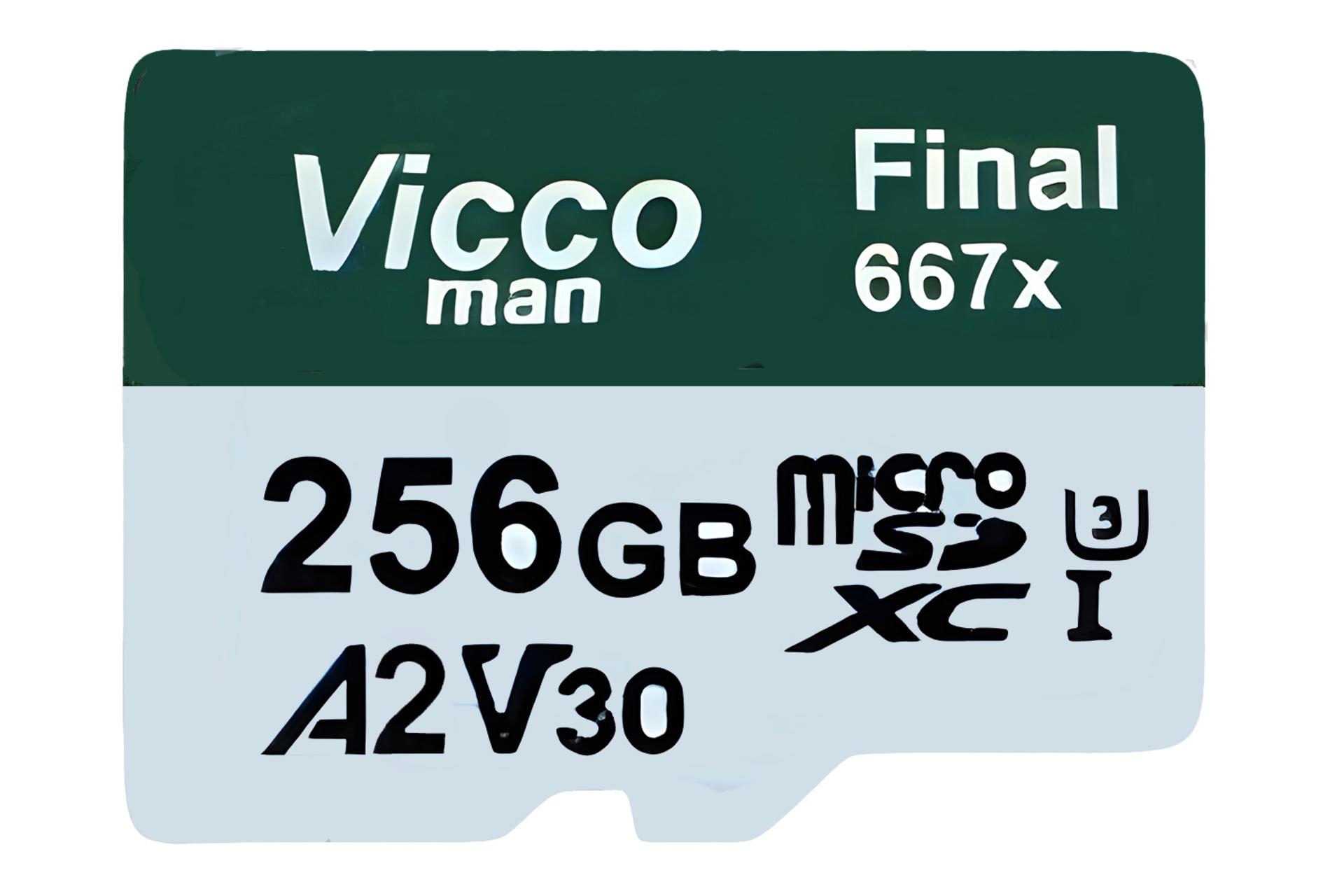 کارت حافظه ویکومن Viccoman Final 667X microSDXC Class 10 UHS-I U3 256GB