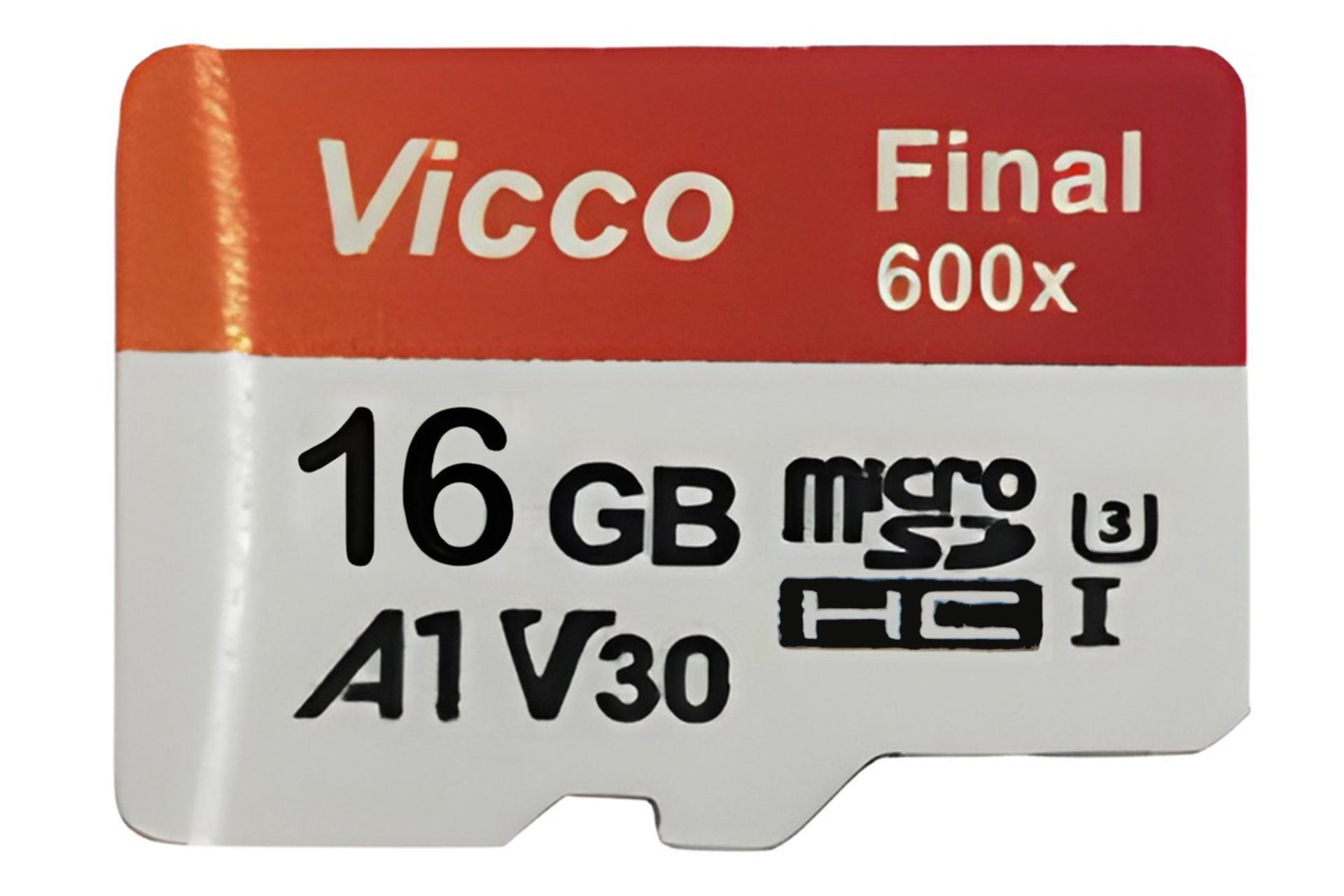 کارت حافظه ویکومن Viccoman Final 600X A1 V30 microSDHC Class 10 UHS-I U3 16GB