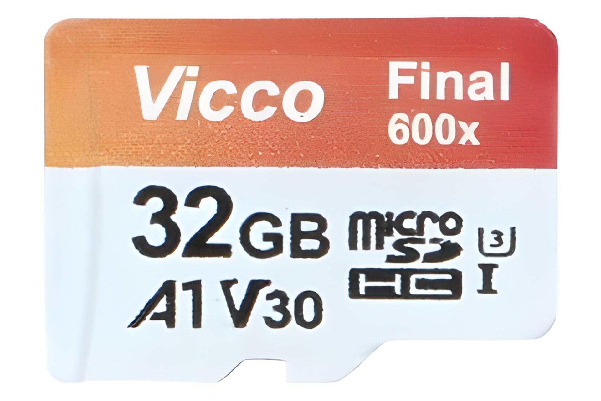 کارت حافظه ویکومن Viccoman Final 600X A1 V30 microSDHC Class 10 UHS-I U3 32GB