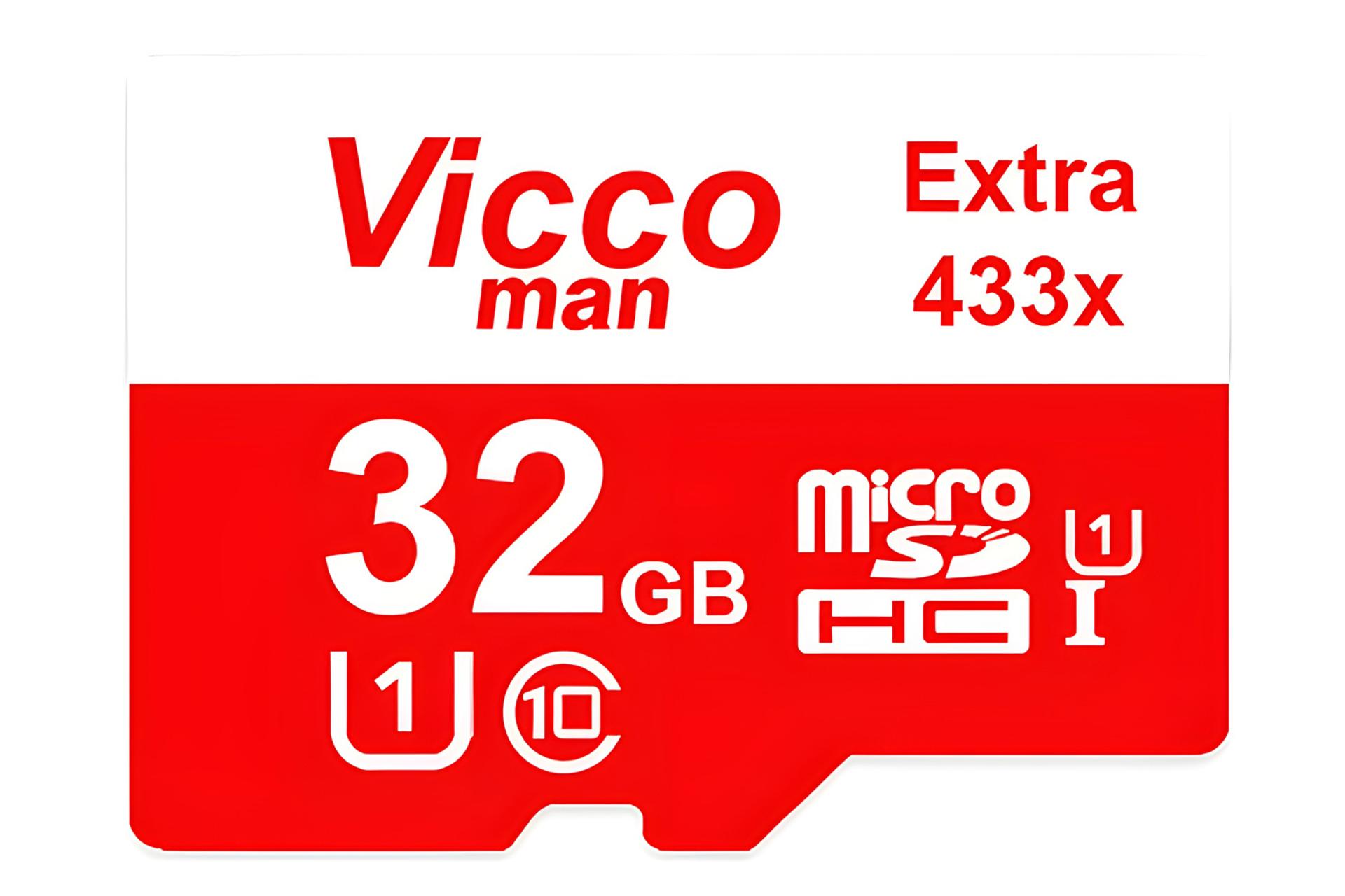 کارت حافظه ویکومن Viccoman Extra 433X microSDHC Class 10 UHS-I U1 32GB