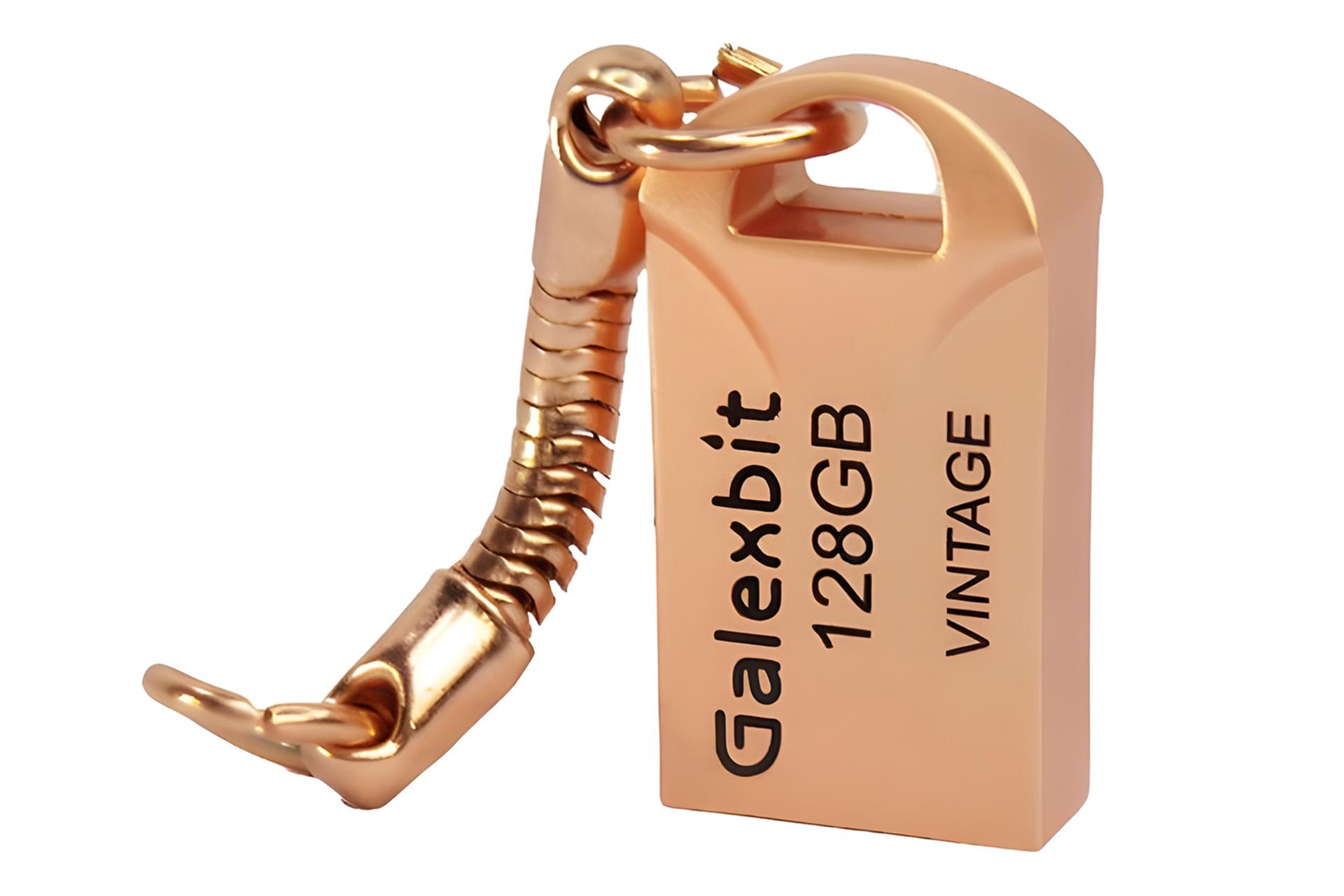 نمای کناری فلش مموری گلکسبیت Galexbit Vintage 128GB USB 3.0