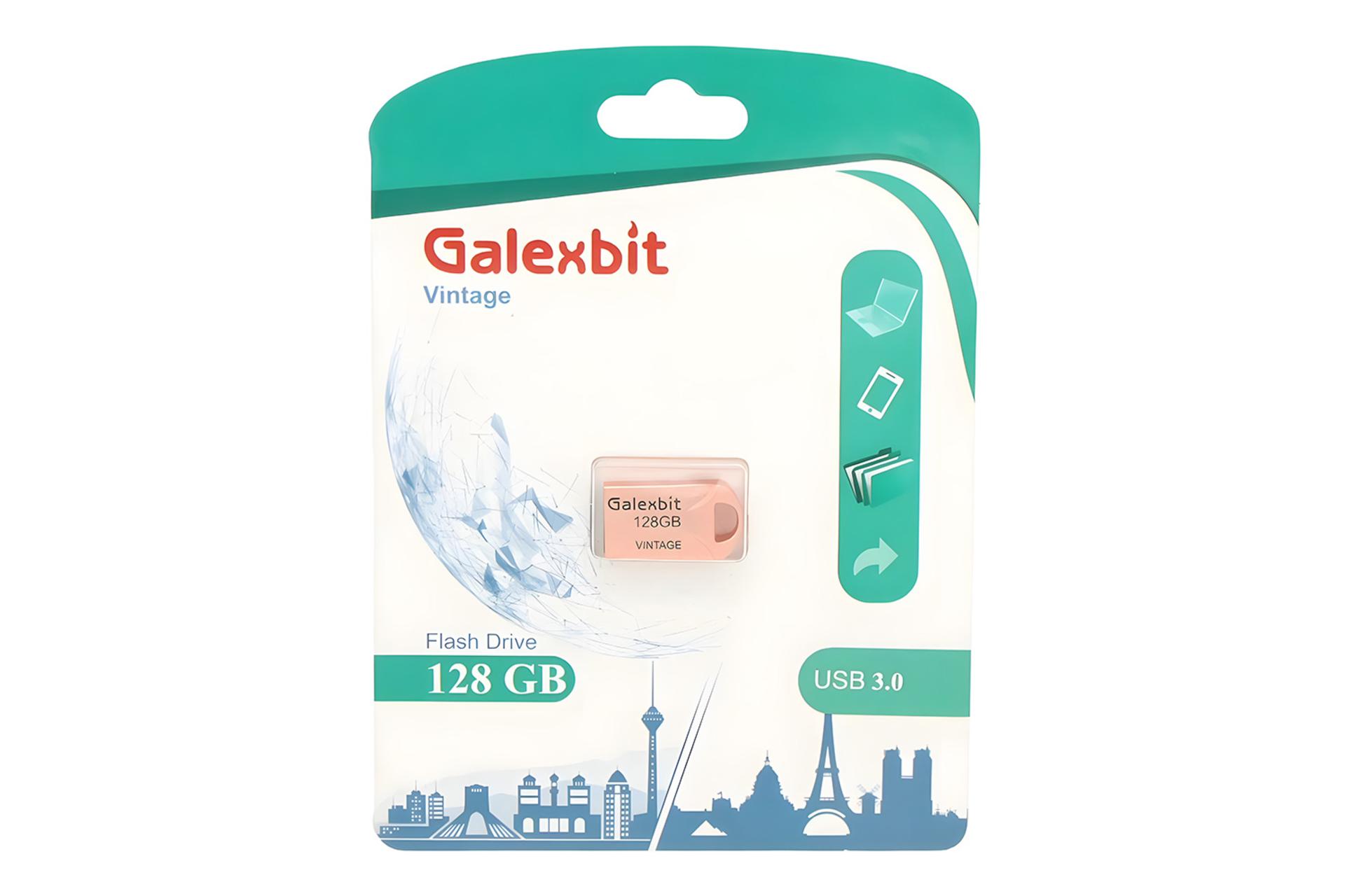 جعبه فلش مموری گلکسبیت Galexbit Vintage 128GB USB 3.0