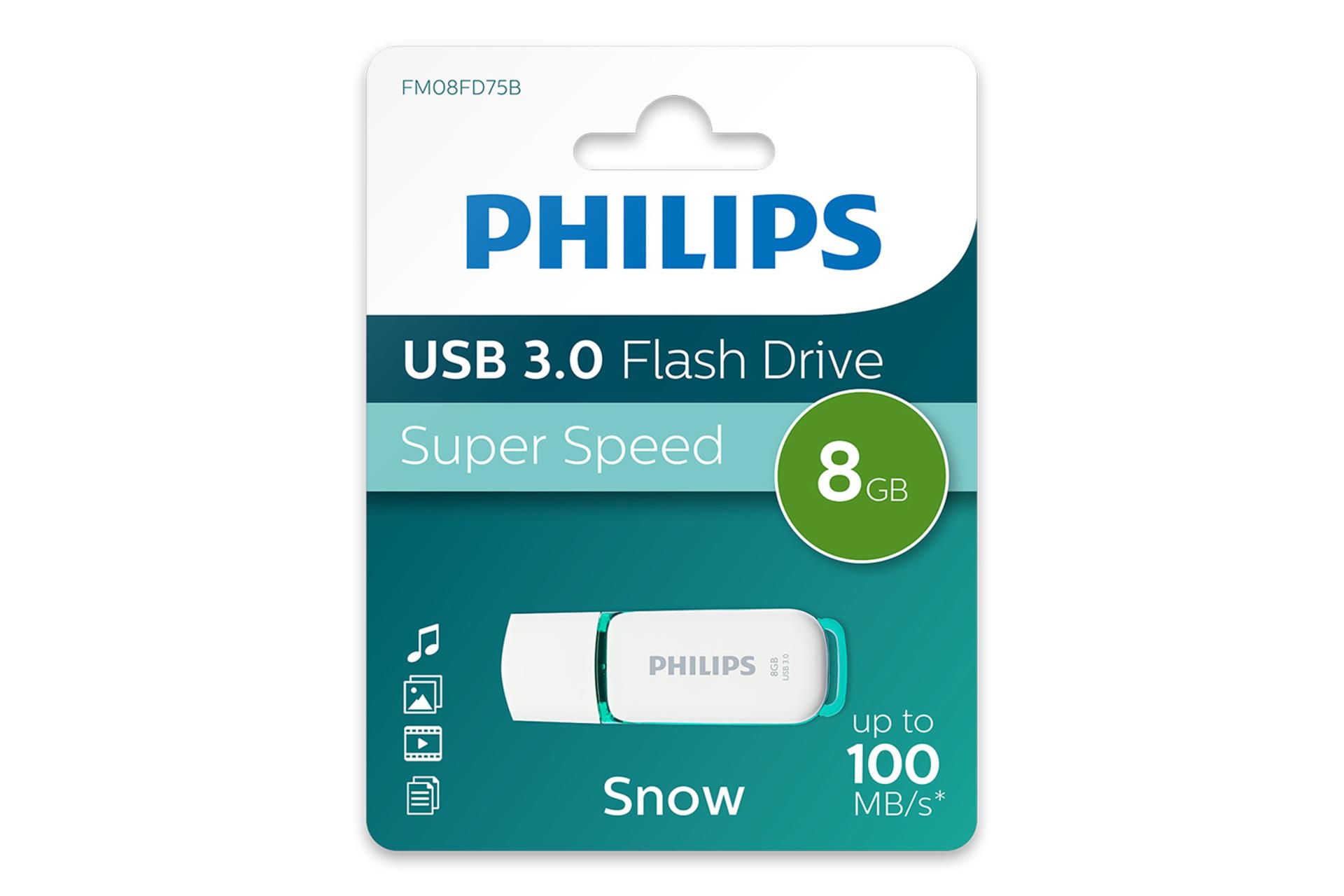 جعبه فلش مموری فیلیپس Philips Snow 8GB USB 3.0