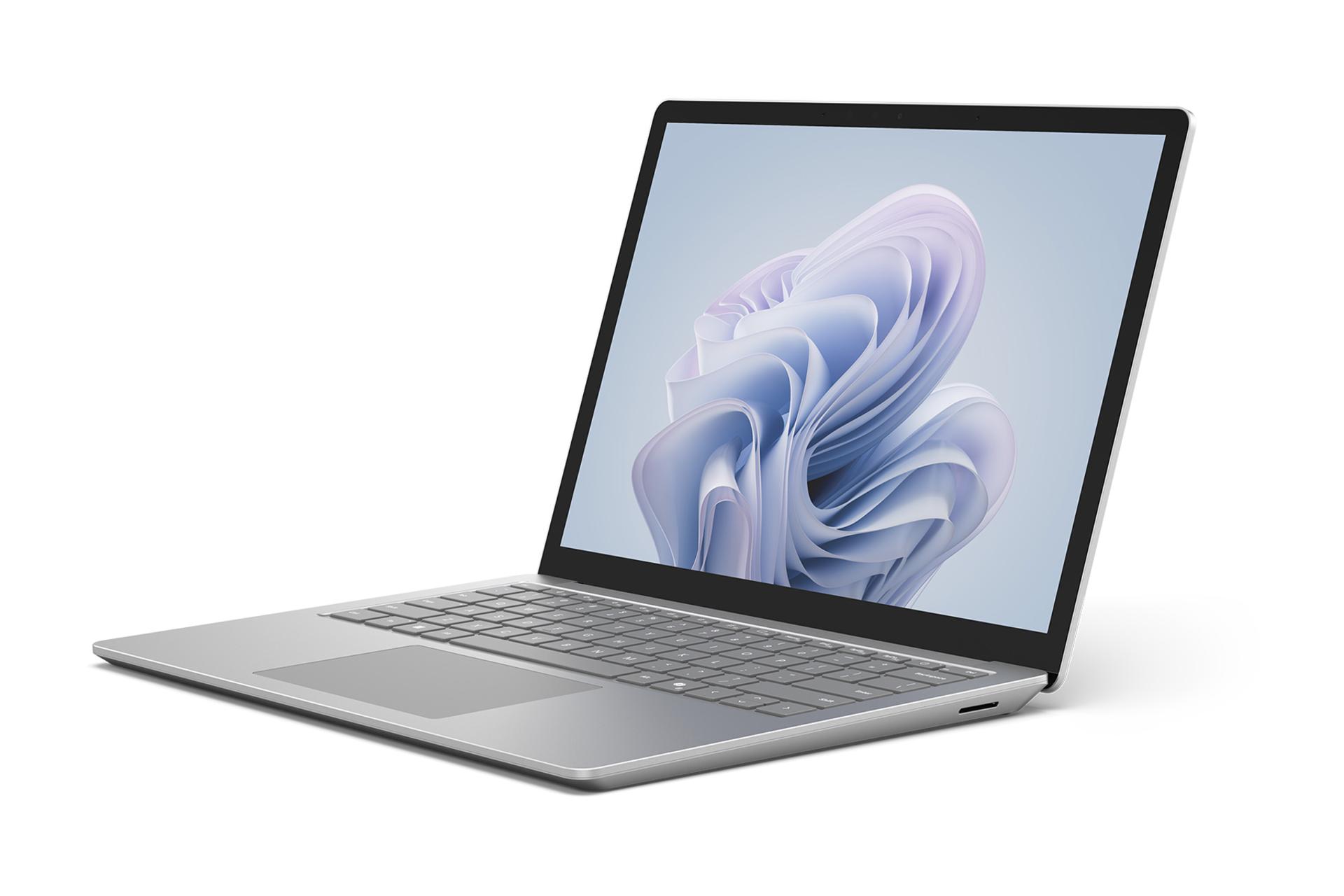 مرجع متخصصين ايران سرفيس لپ تاپ Microsoft Surface Laptop 6 رنگ نقره اي نماي راست