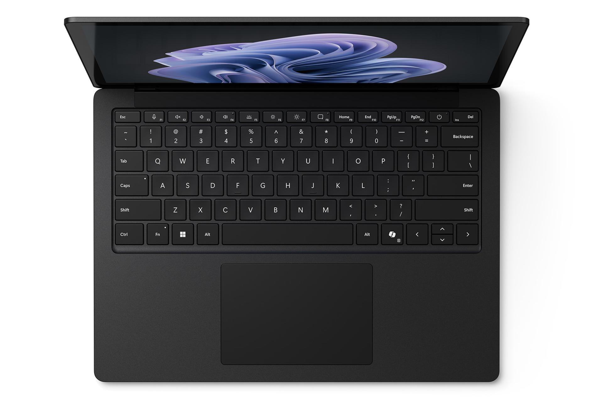 مرجع متخصصين ايران سرفيس لپ تاپ Microsoft Surface Laptop 6 رنگ مشكي نماي بالا