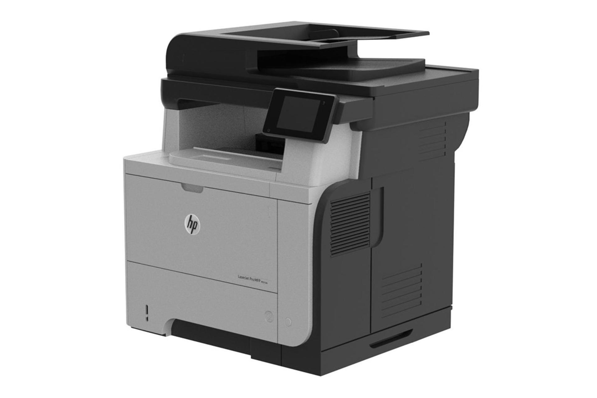 پرینتر اچ پی HP LaserJet Pro MFP M521dw نمای جلو و راست