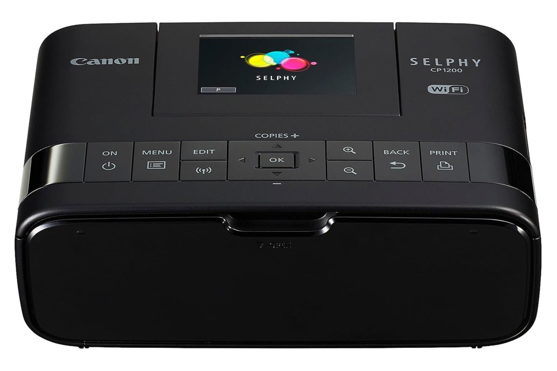 پرینتر کانن Canon SELPHY CP1200 نمای جلو رنگ مشکی