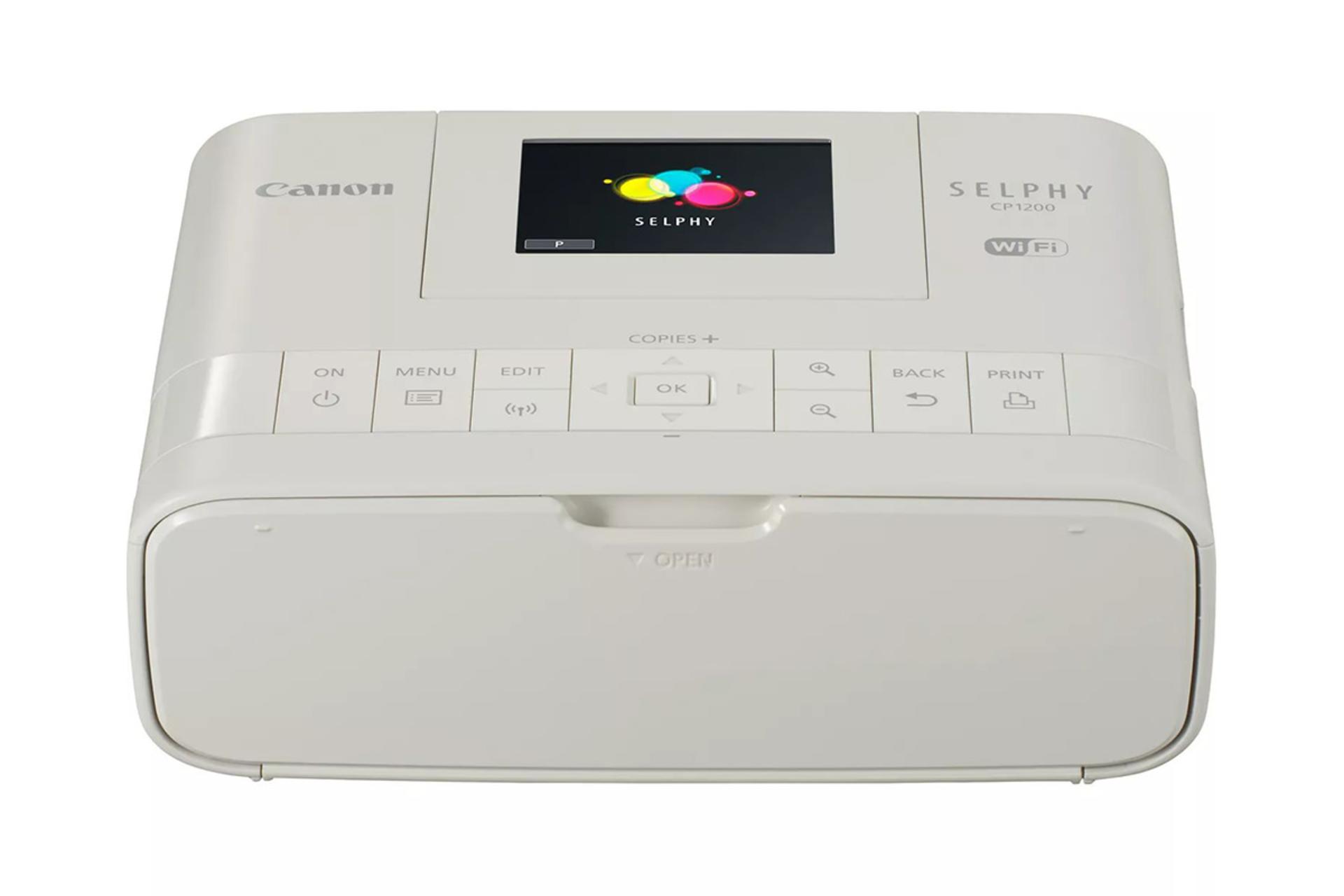 پرینتر کانن Canon SELPHY CP1200 نمای جلو رنگ سفید