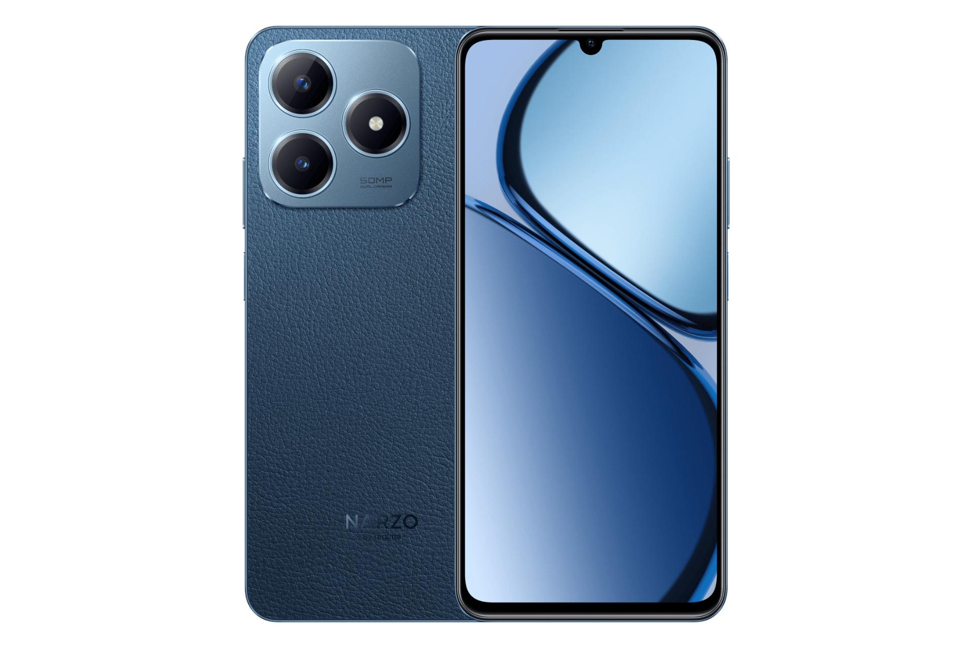 پنل جلو و پشت گوشی موبایل ریلمی Realme Narzo N63 آبی تیره