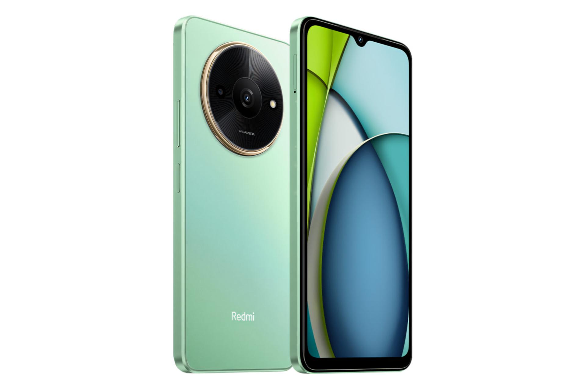 مرجع متخصصين ايران پنل جلو و پشت موبايل موبايل ردمي A3x شيائومي سبز روشن / Xiaomi Redmi A3x