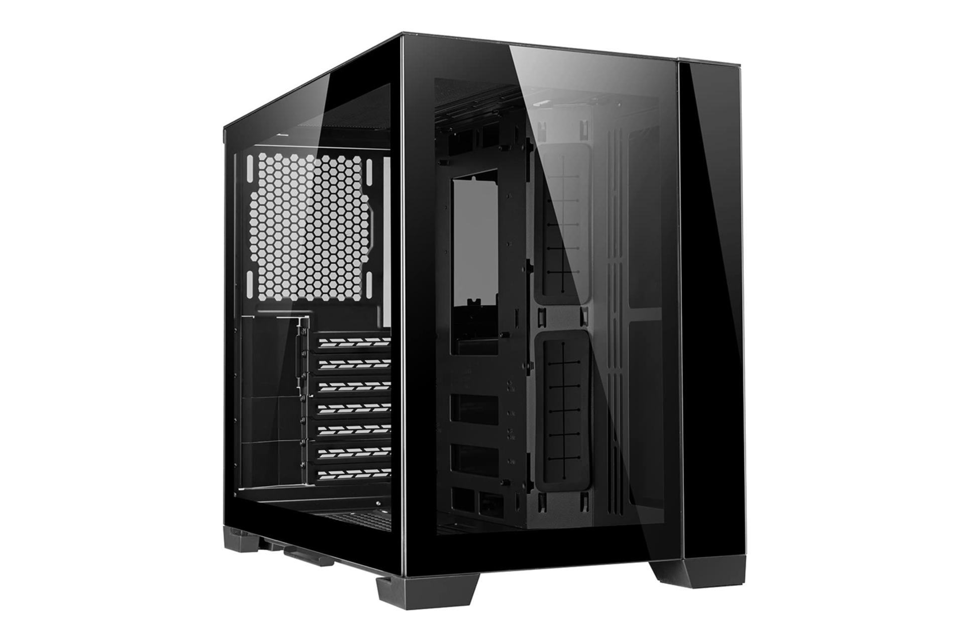 مرجع متخصصين ايران نماي جلو و سمت راست كيس ليان لي O11 Dynamic Mini