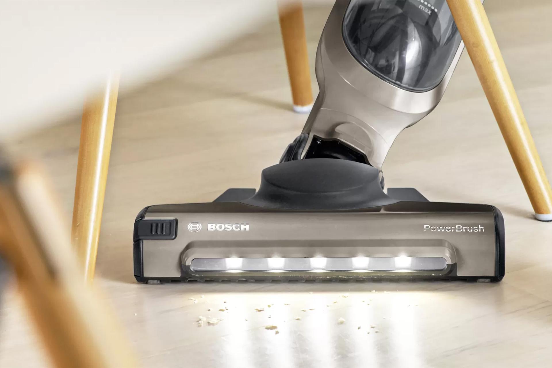  دارای نور ال ای دی در قسمت جلو پارویی جارو شارژی بوش مدل BBH3ALL23