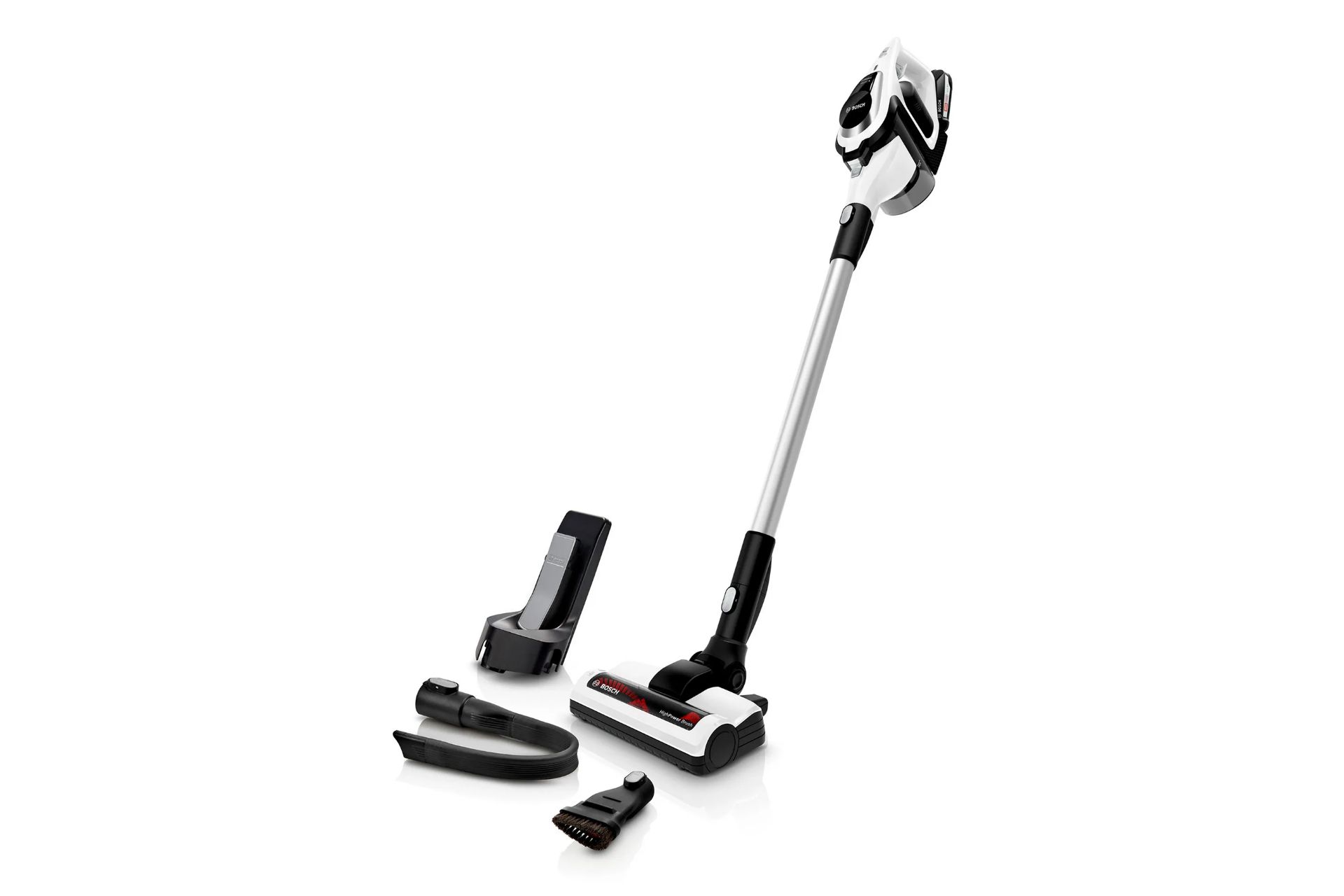 جارو شارژی بوش مدل BCS81EXC همراه با سری‌های اضافه