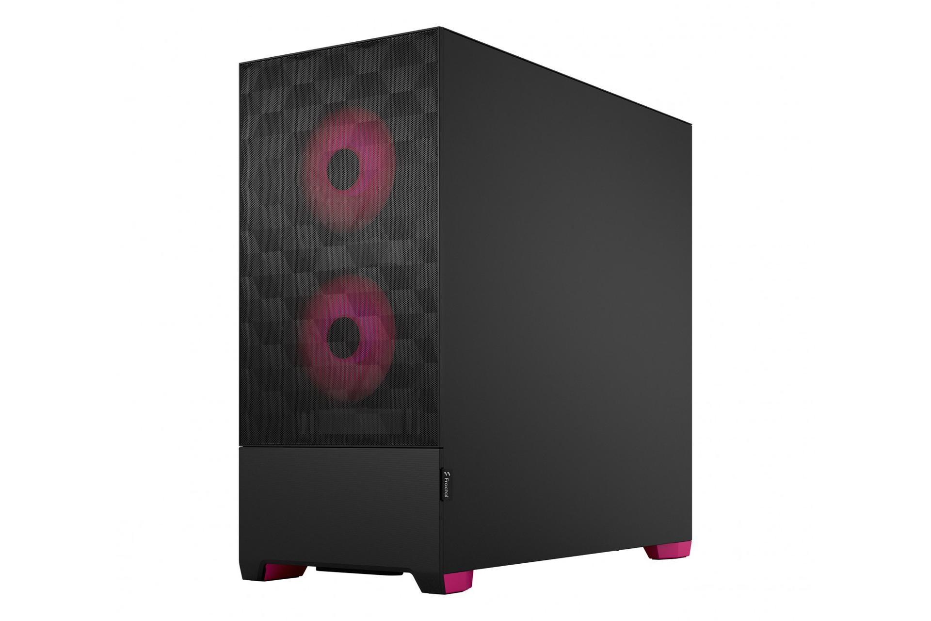 نمای سمت چپ کیس فرکتال Pop Air RGB Magenta Core