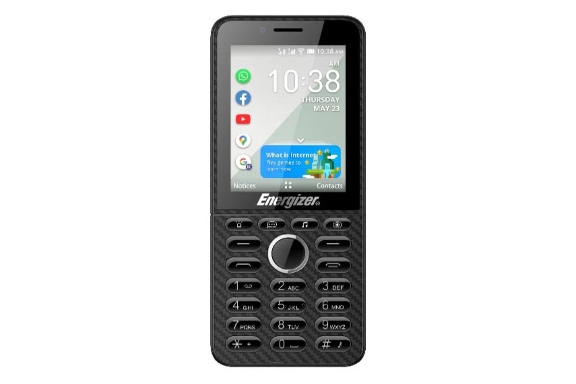 پنل جلو و صفحه کلید گوشی موبایل انرجایزر Energizer E288s