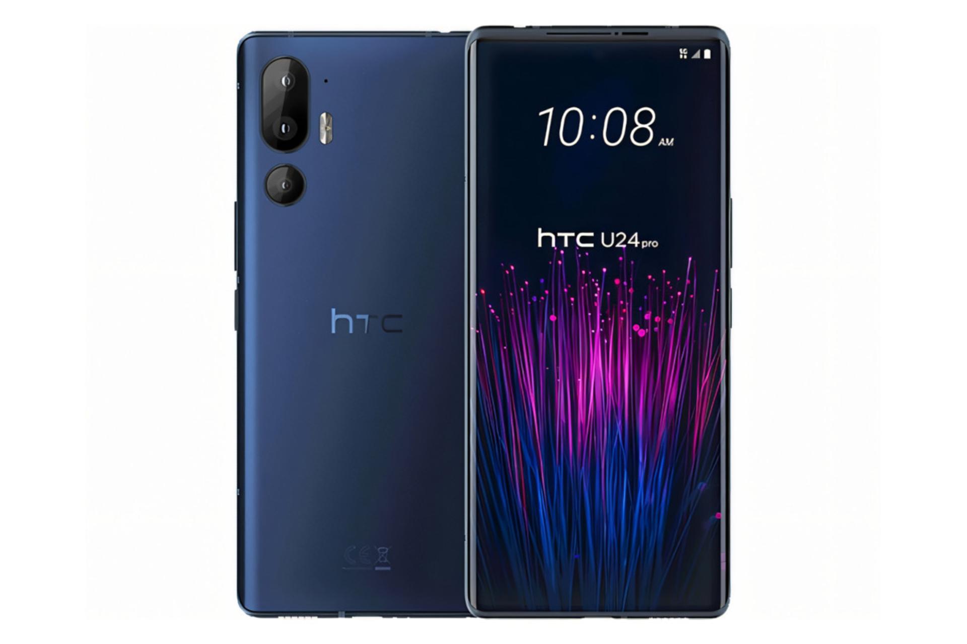 پنل جلو و پشت گوشی موبایل U24 پرو اچ تی سی آبی تیره / HTC U24 Pro