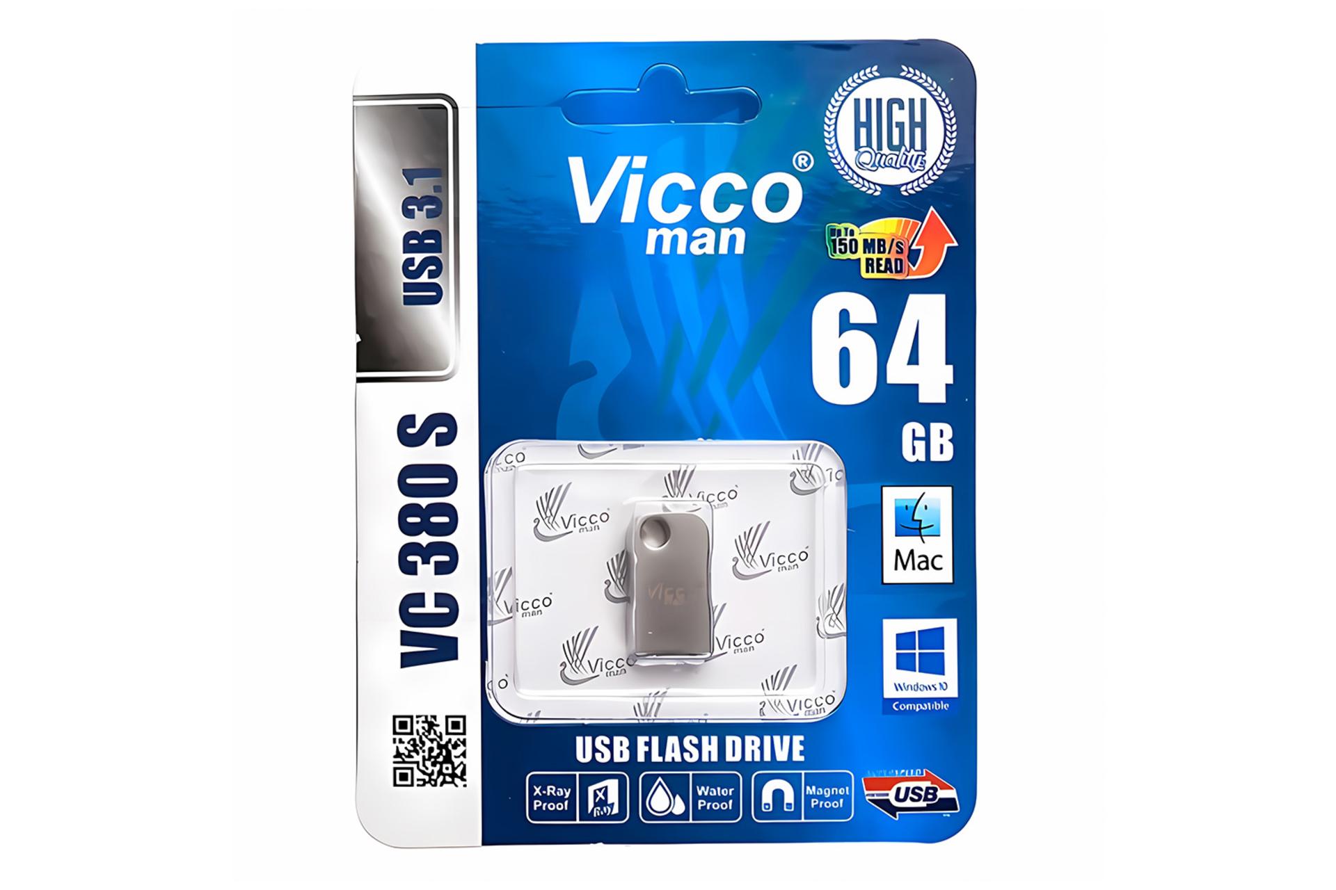 جعبه فلش مموری ویکومن Viccoman VC380 S 64GB USB 3.1
