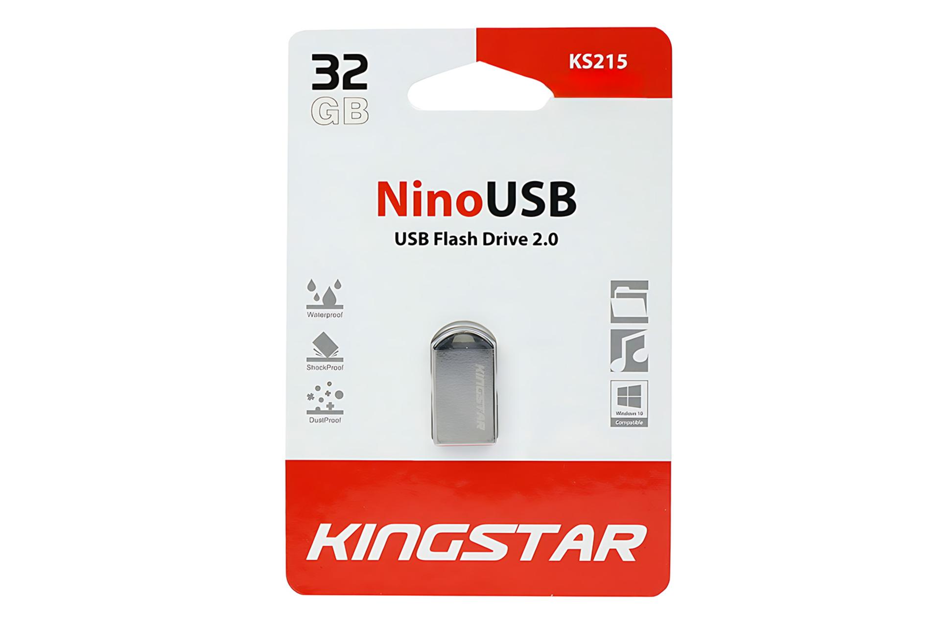 جعبه فلش مموری کینگ‌ استار Kingstar KS215 Nino 32GB USB 2.0