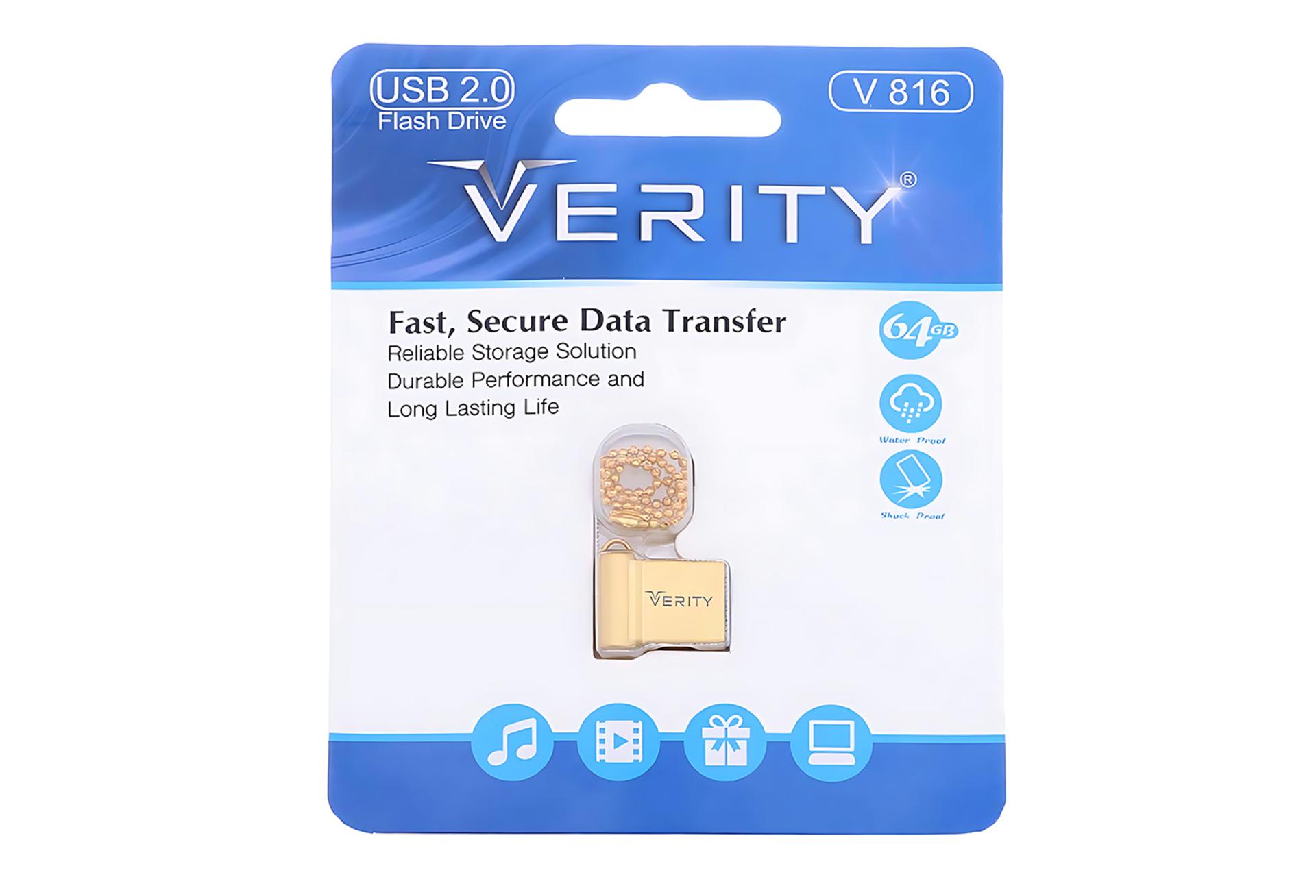جعبه فلش مموری وریتی Verity V 816 64GB USB 2.0