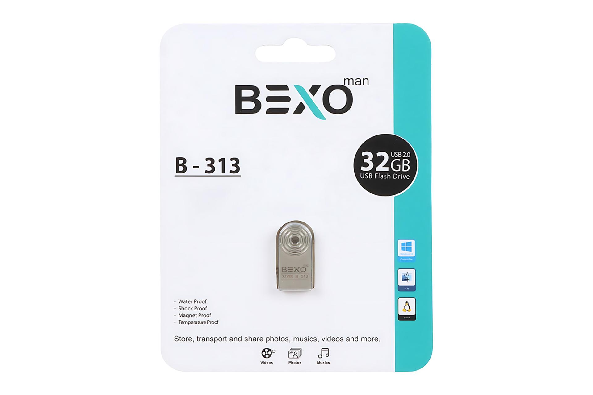 جعبه فلش مموری بکسومن BEXOman B-313 32GB USB 2.0