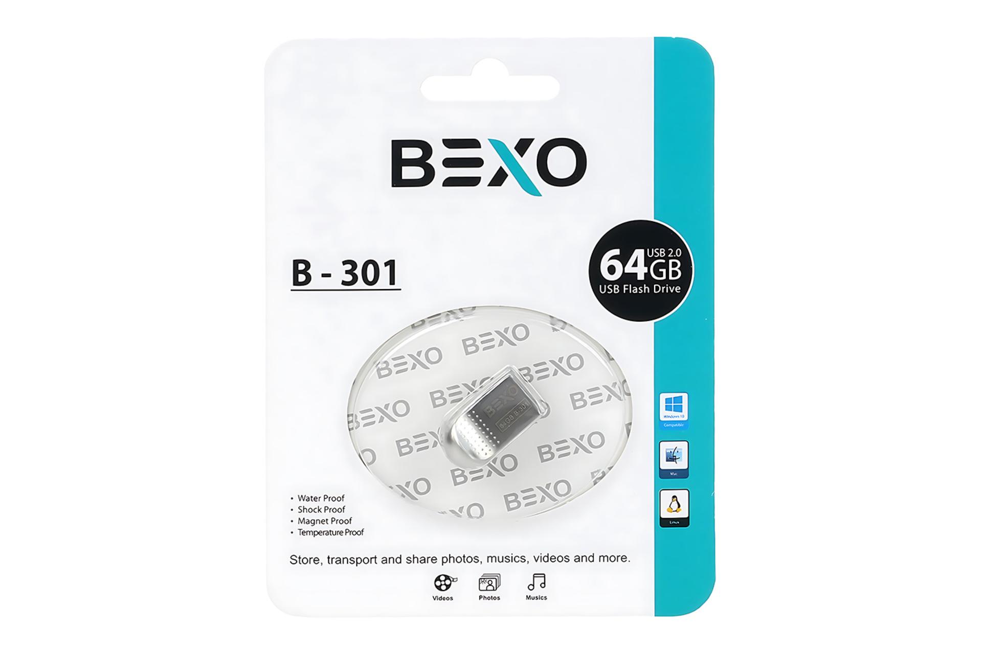 جعبه فلش مموری بکسومن BEXOman B-301 64GB USB 2.0
