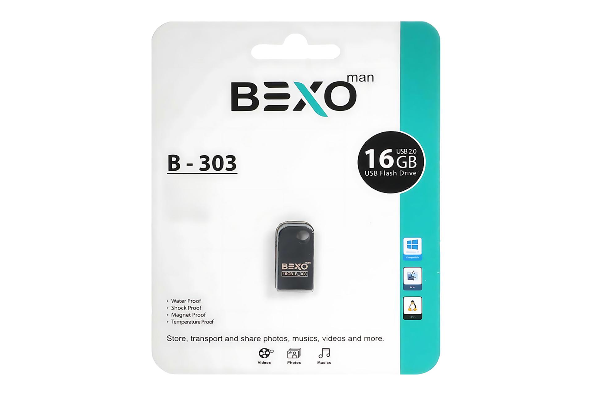 جعبه فلش مموری بکسومن BEXOman B-303 16GB USB 2.0