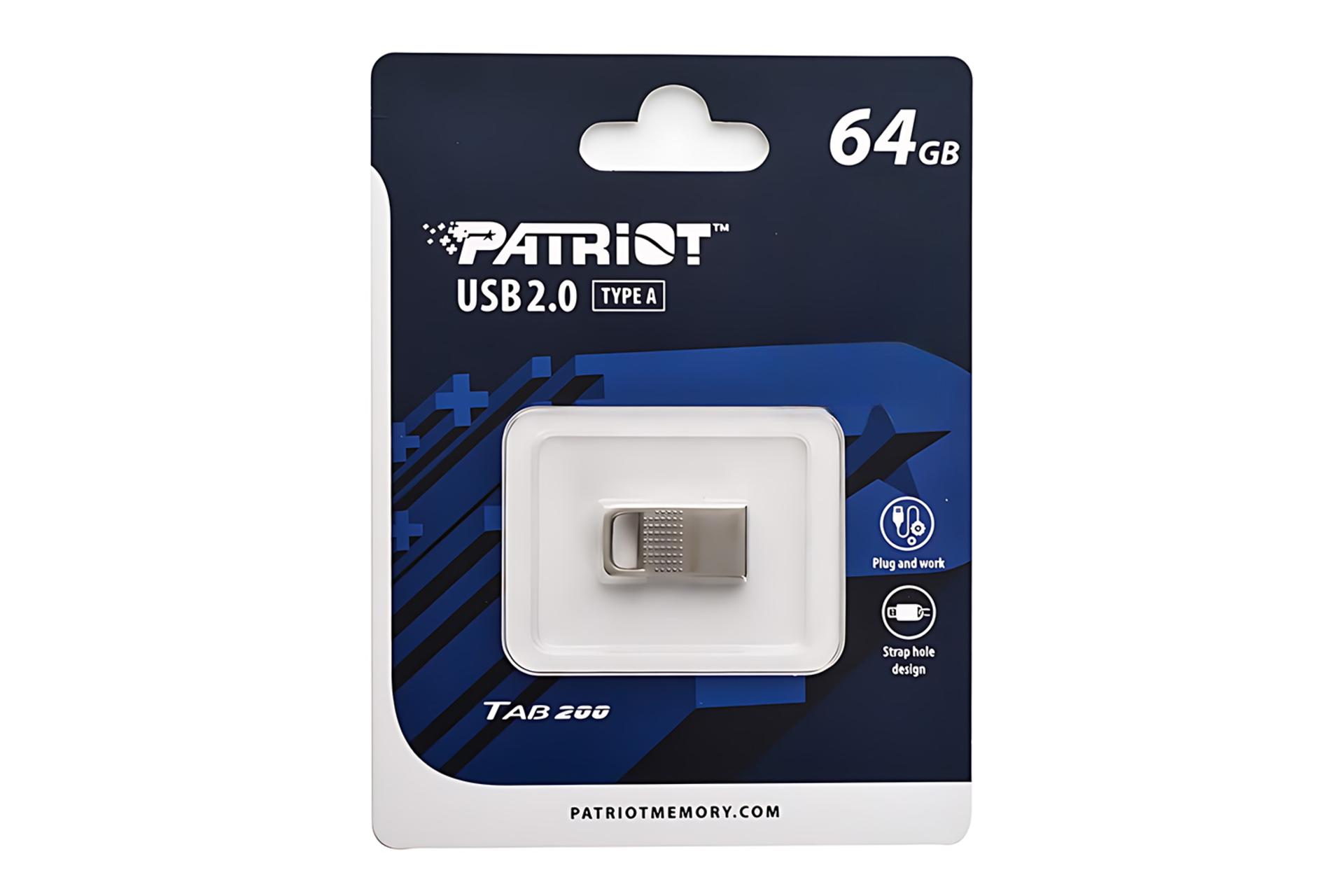 جعبه فلش مموری پاتریوت Patriot TAB200 64GB USB 2.0