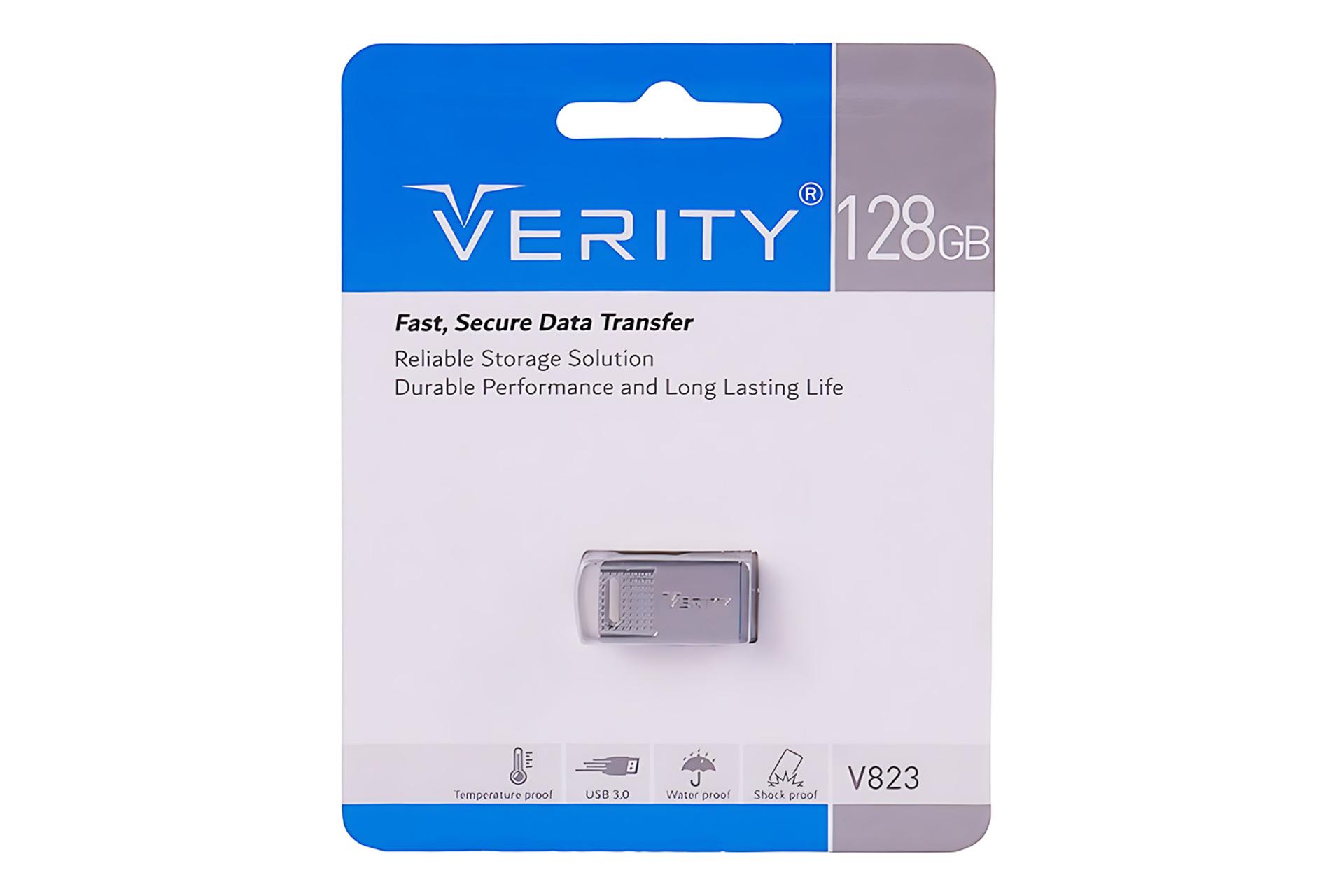 جعبه فلش مموری وریتی Verity V 823 128GB USB 3.0