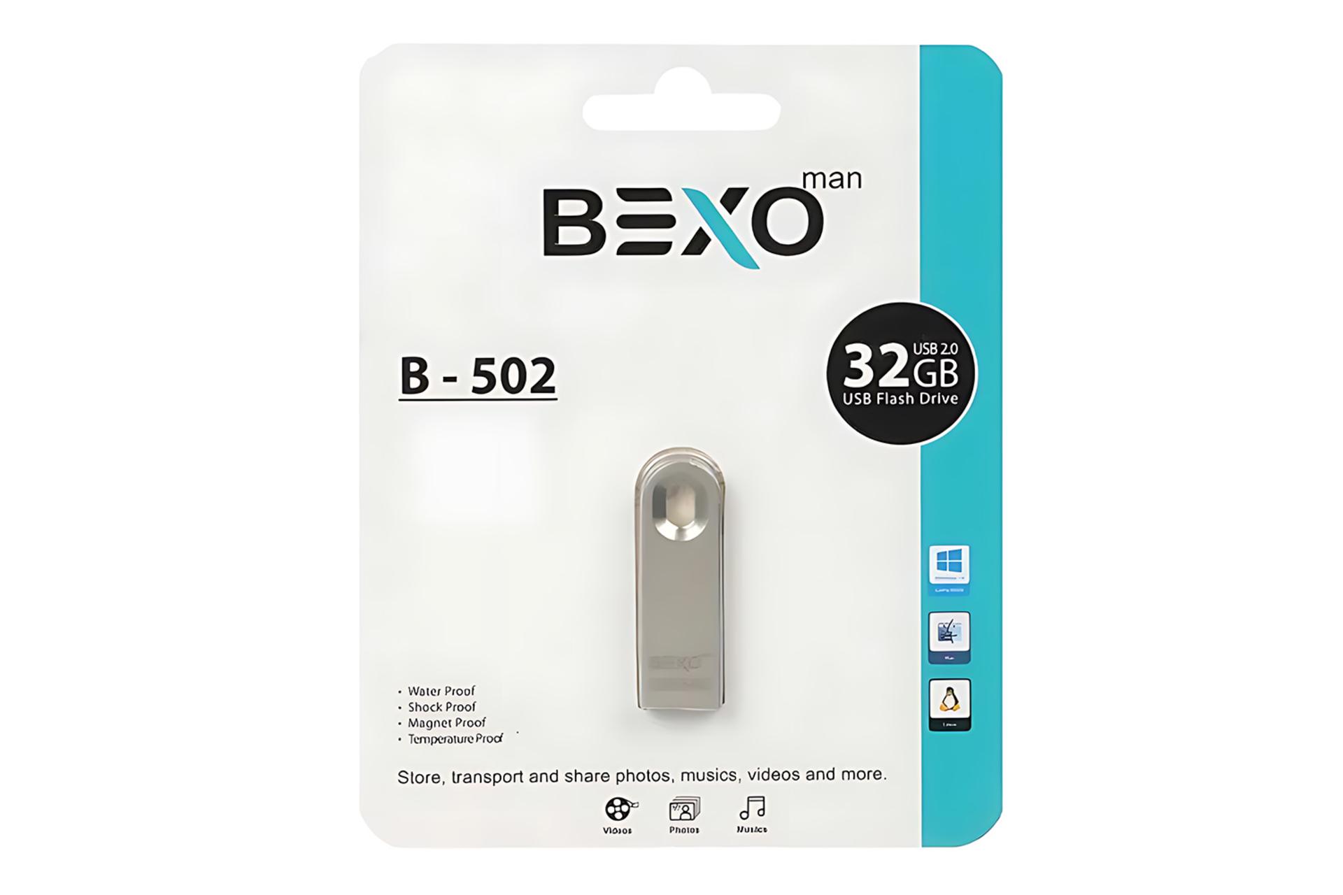 جعبه فلش مموری بکسومن BEXOman B-502 32GB USB 2.0